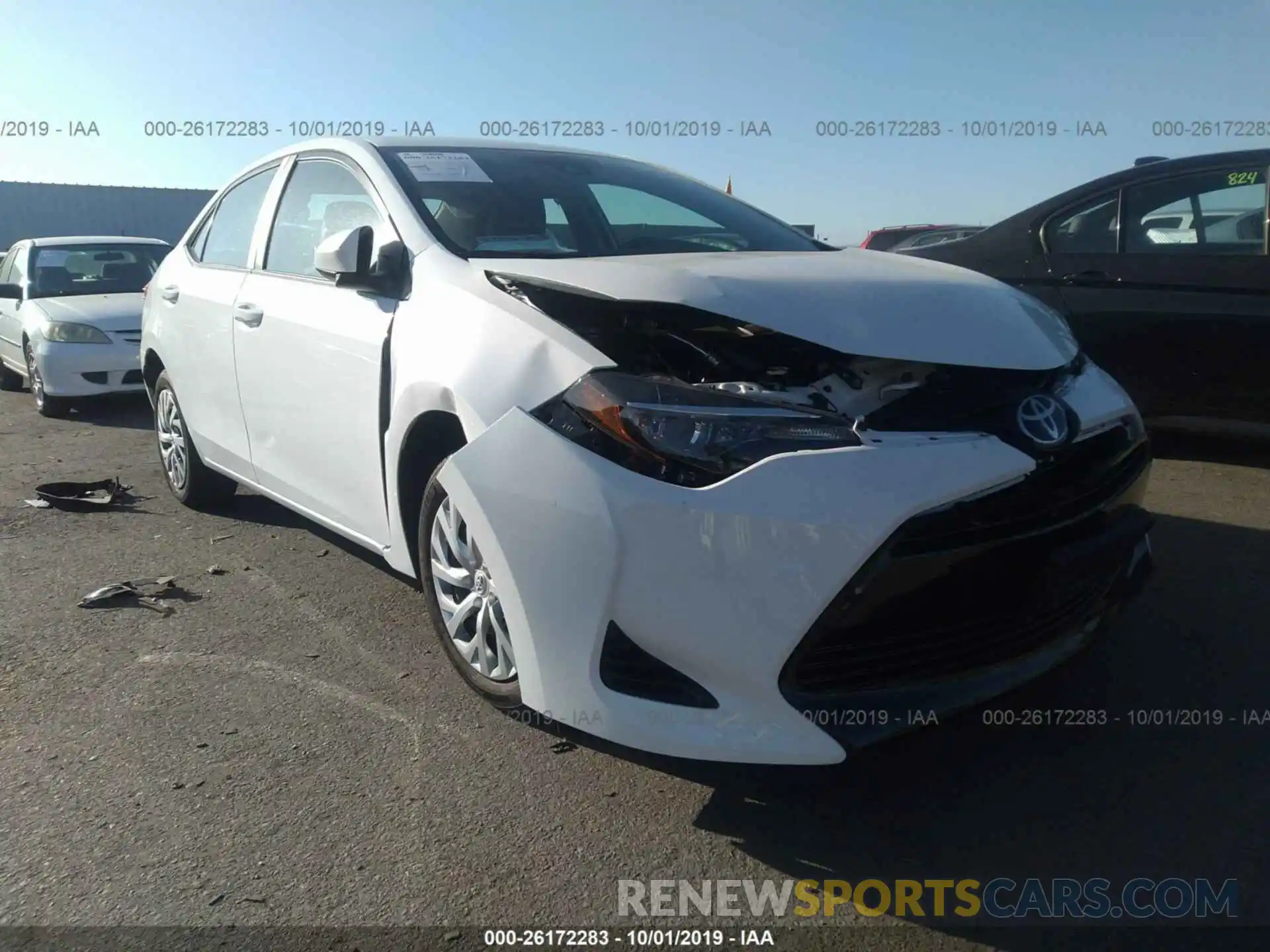 1 Photograph of a damaged car 5YFBURHE5KP946461 TOYOTA COROLLA 2019