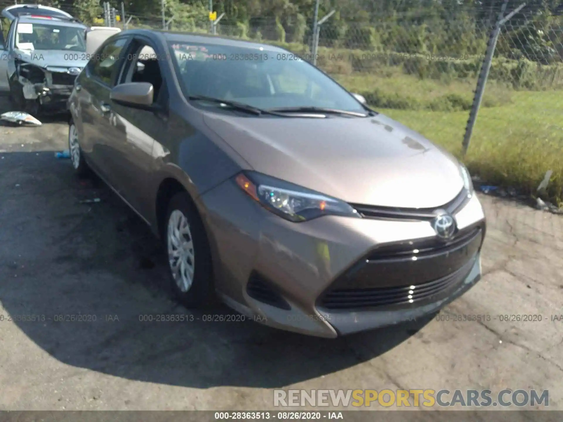 1 Photograph of a damaged car 5YFBURHE5KP947111 TOYOTA COROLLA 2019