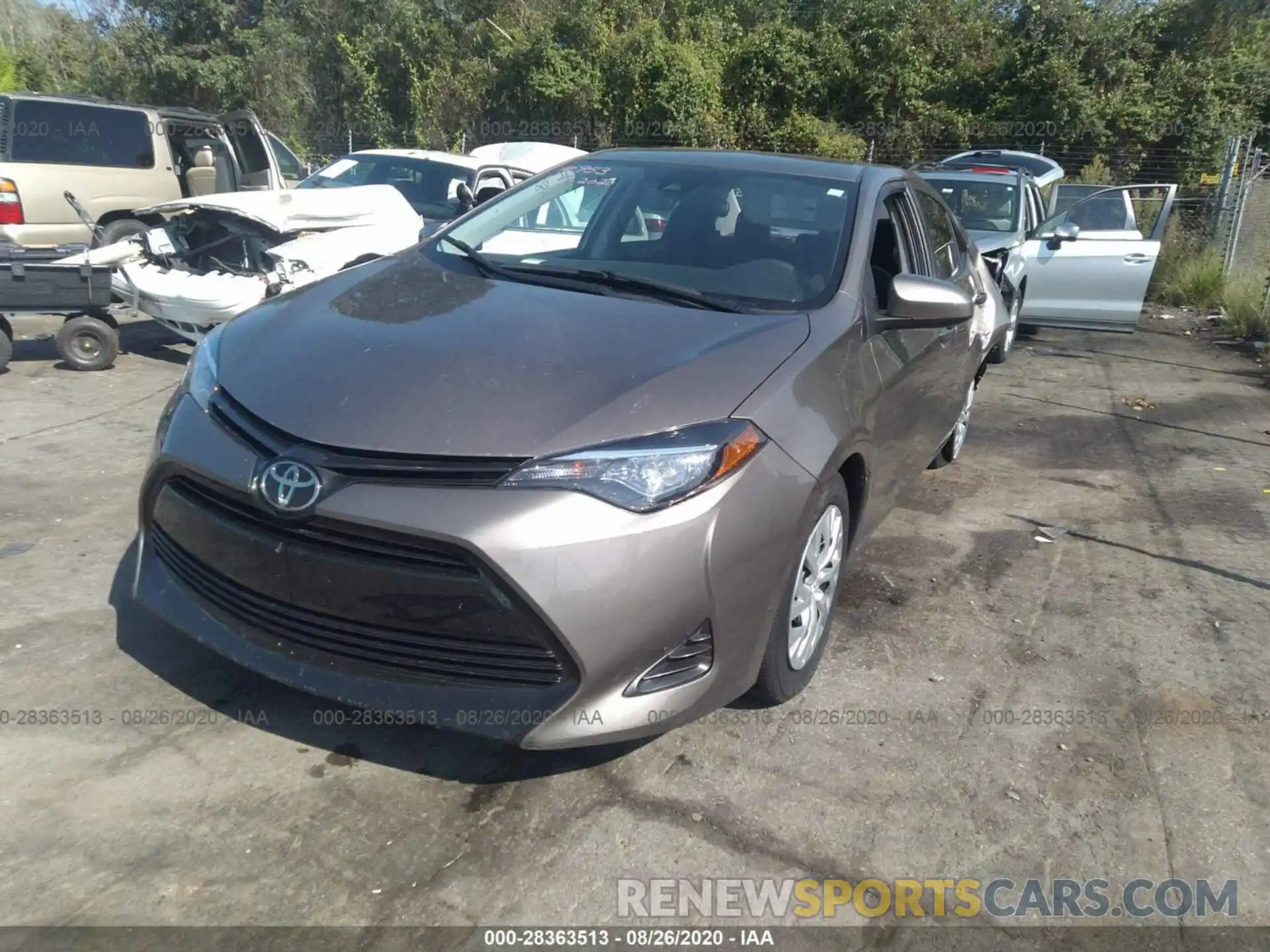 2 Photograph of a damaged car 5YFBURHE5KP947111 TOYOTA COROLLA 2019