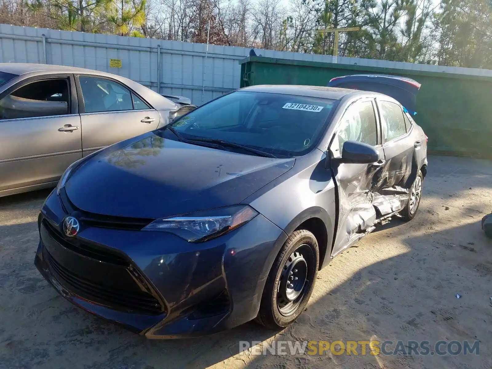 2 Photograph of a damaged car 5YFBURHE5KP947528 TOYOTA COROLLA 2019