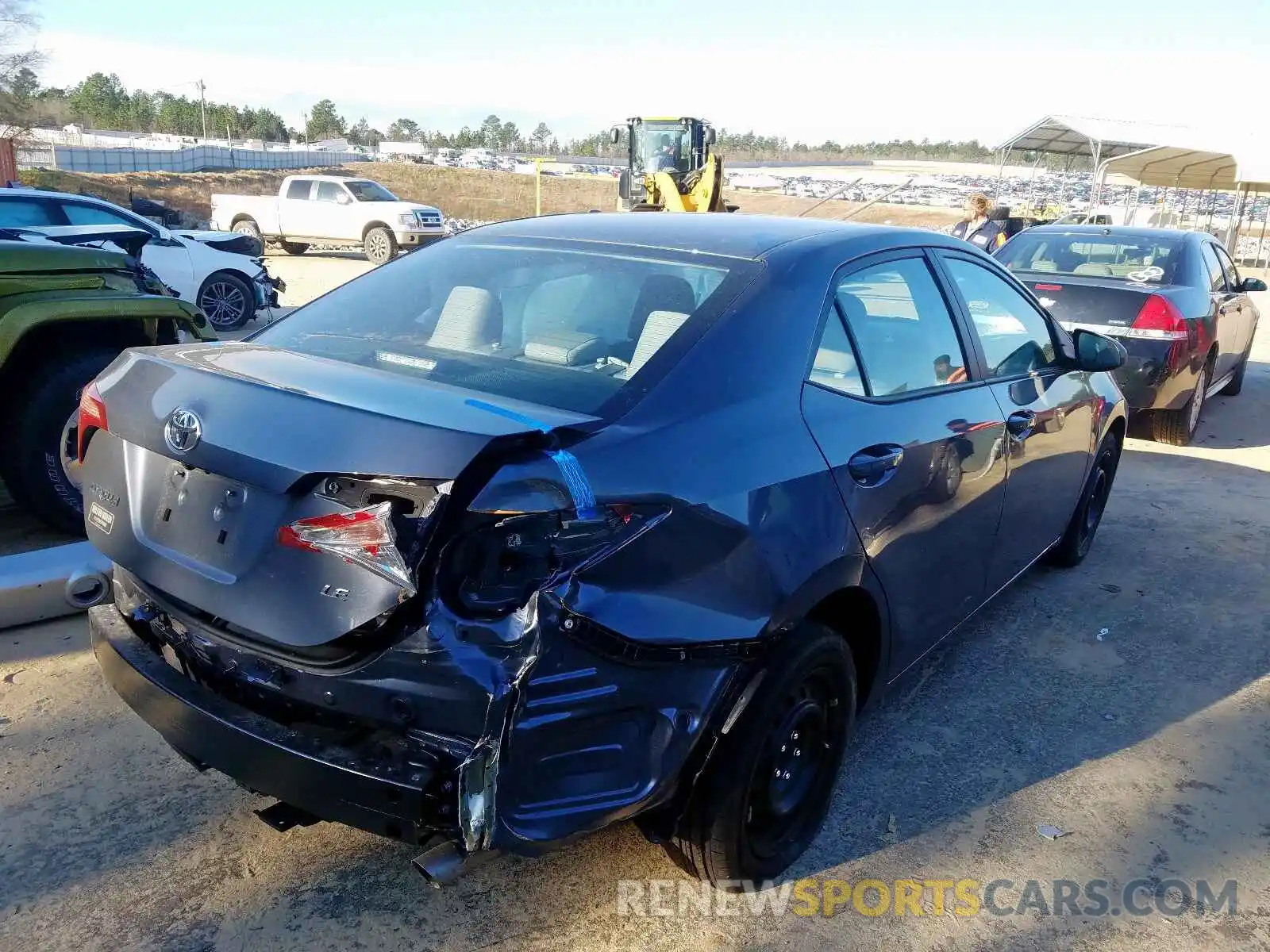 4 Photograph of a damaged car 5YFBURHE5KP947528 TOYOTA COROLLA 2019