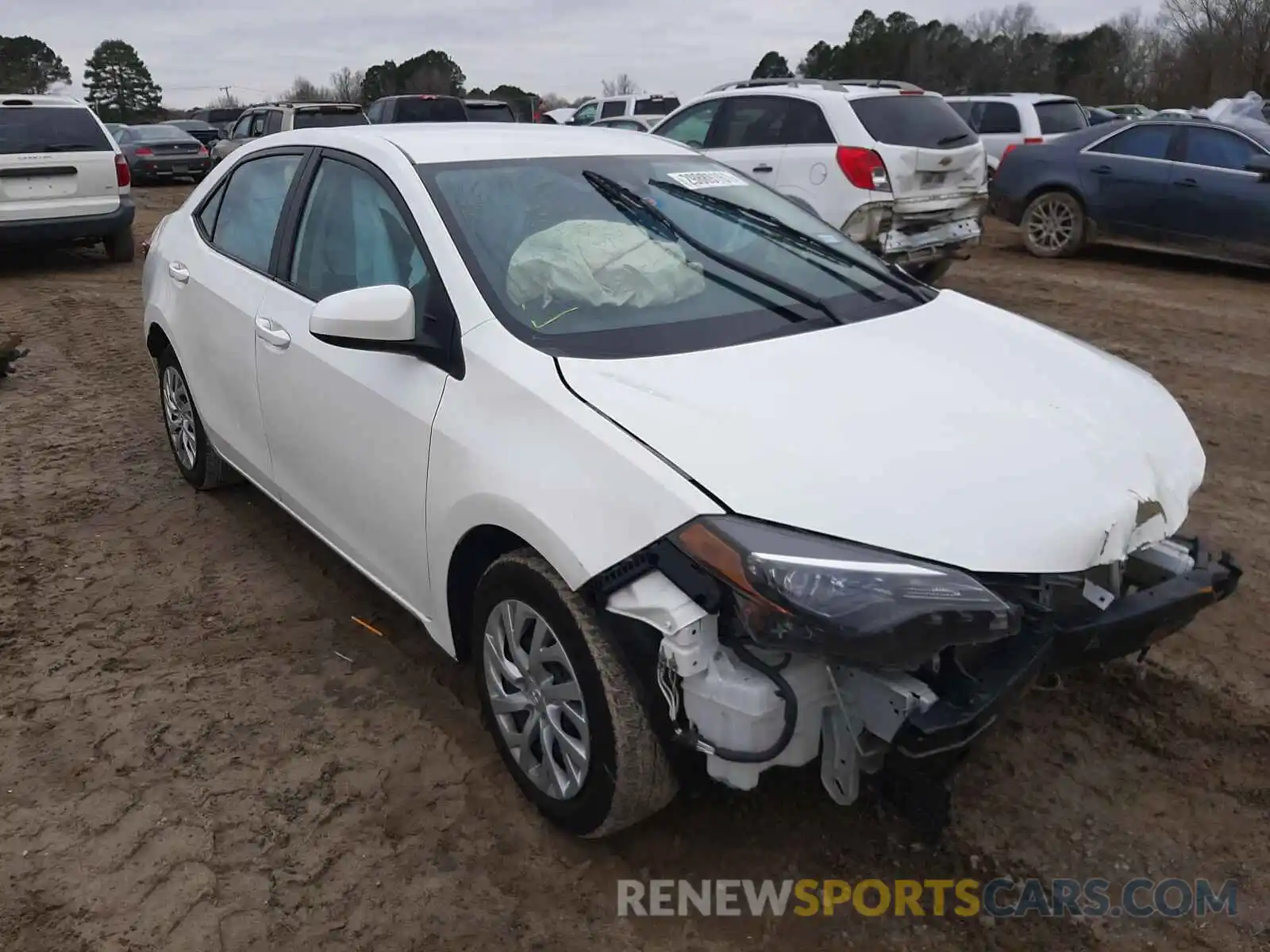 1 Photograph of a damaged car 5YFBURHE5KP947691 TOYOTA COROLLA 2019