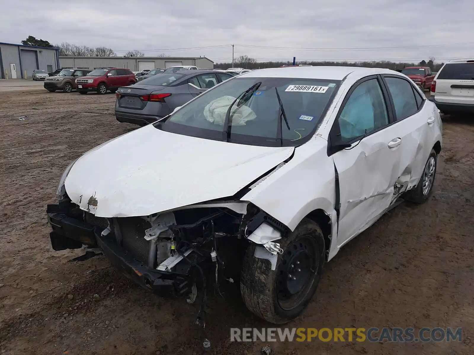 2 Photograph of a damaged car 5YFBURHE5KP947691 TOYOTA COROLLA 2019