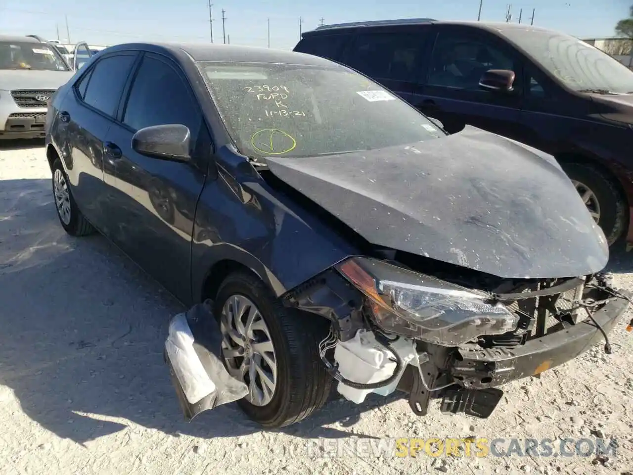 1 Photograph of a damaged car 5YFBURHE5KP947710 TOYOTA COROLLA 2019