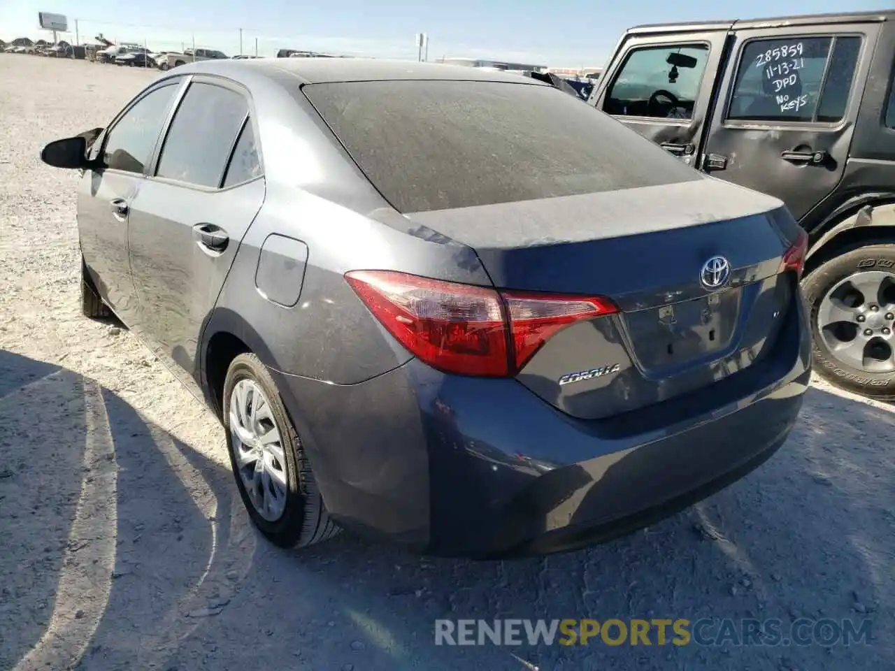 3 Photograph of a damaged car 5YFBURHE5KP947710 TOYOTA COROLLA 2019