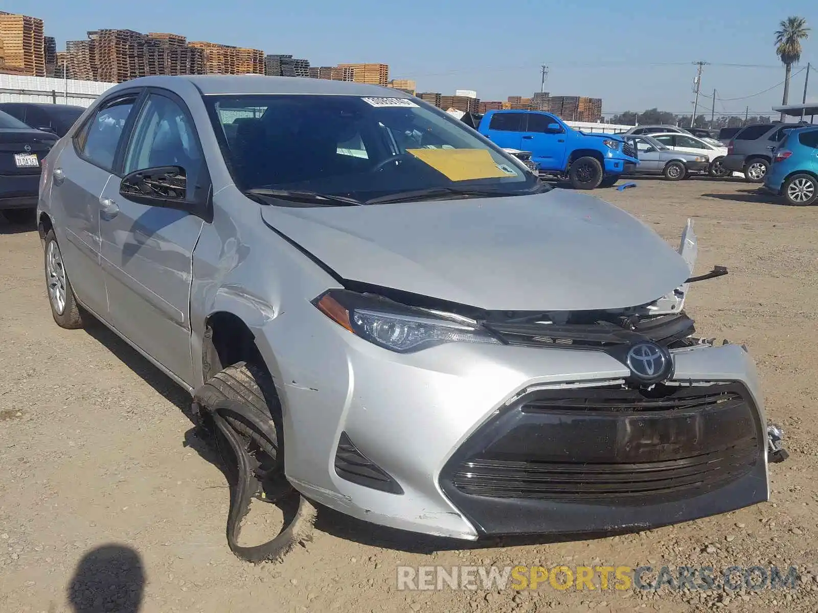 1 Photograph of a damaged car 5YFBURHE5KP947724 TOYOTA COROLLA 2019