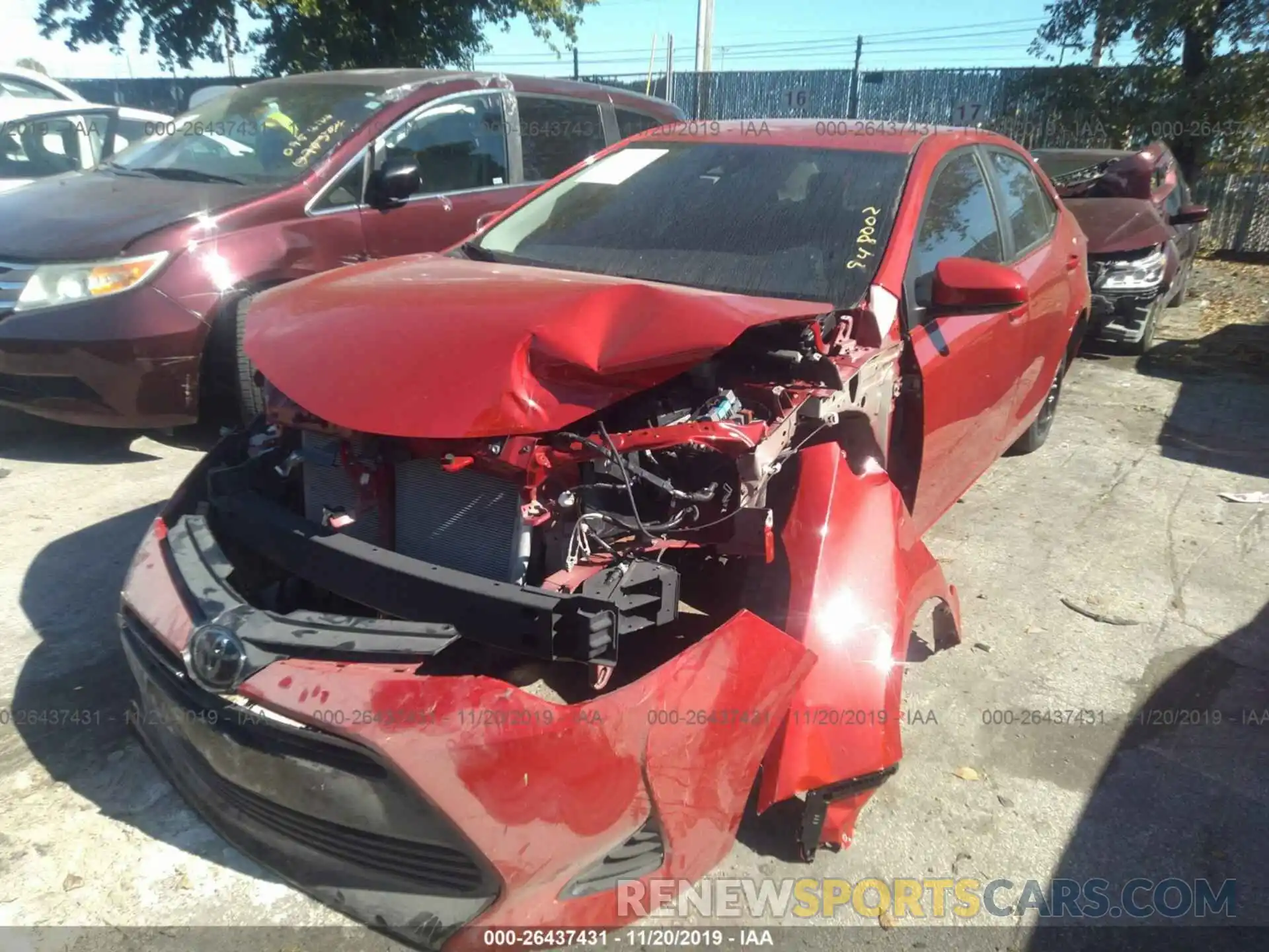 6 Фотография поврежденного автомобиля 5YFBURHE5KP948002 TOYOTA COROLLA 2019