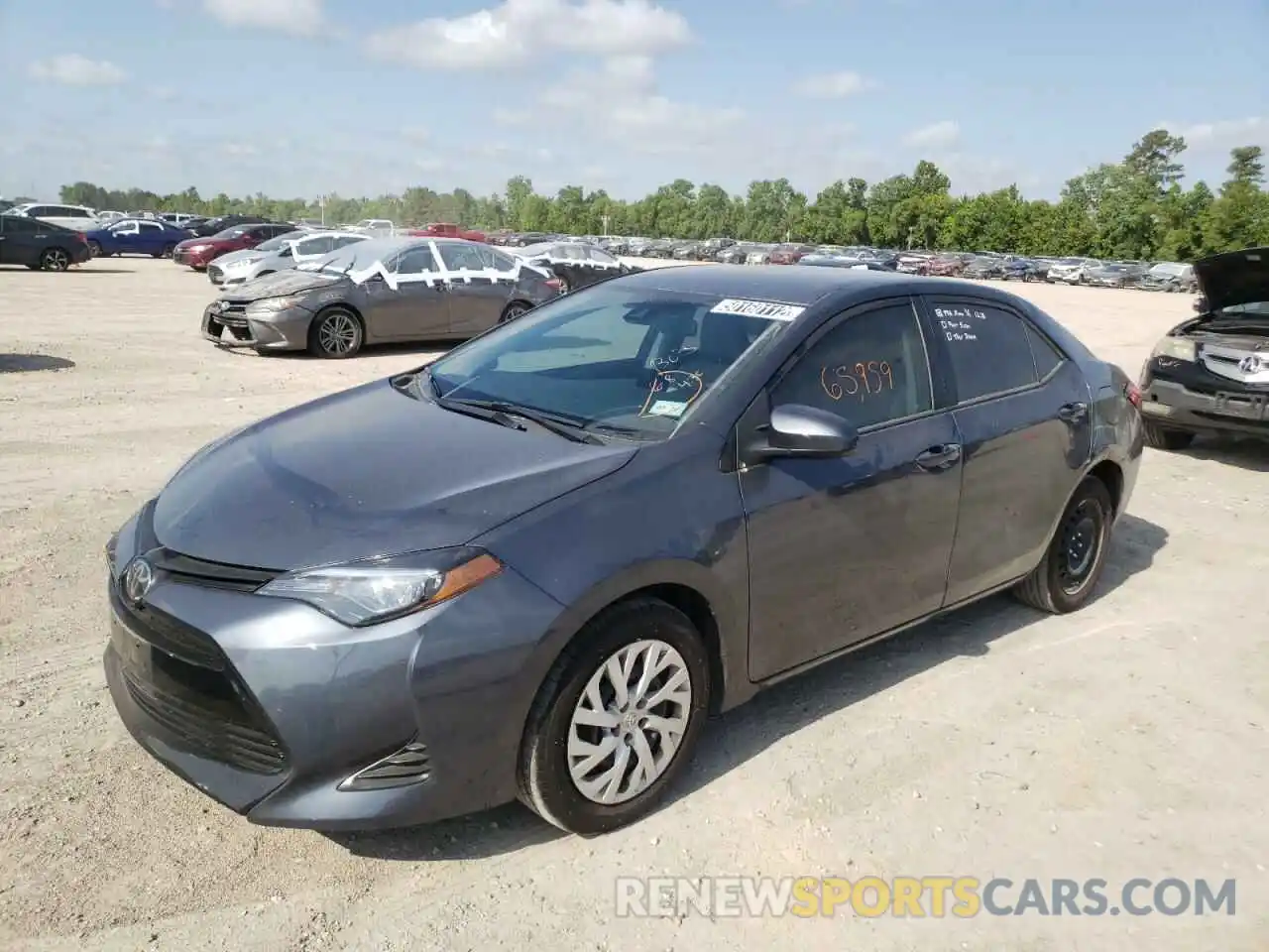 2 Photograph of a damaged car 5YFBURHE5KP948193 TOYOTA COROLLA 2019