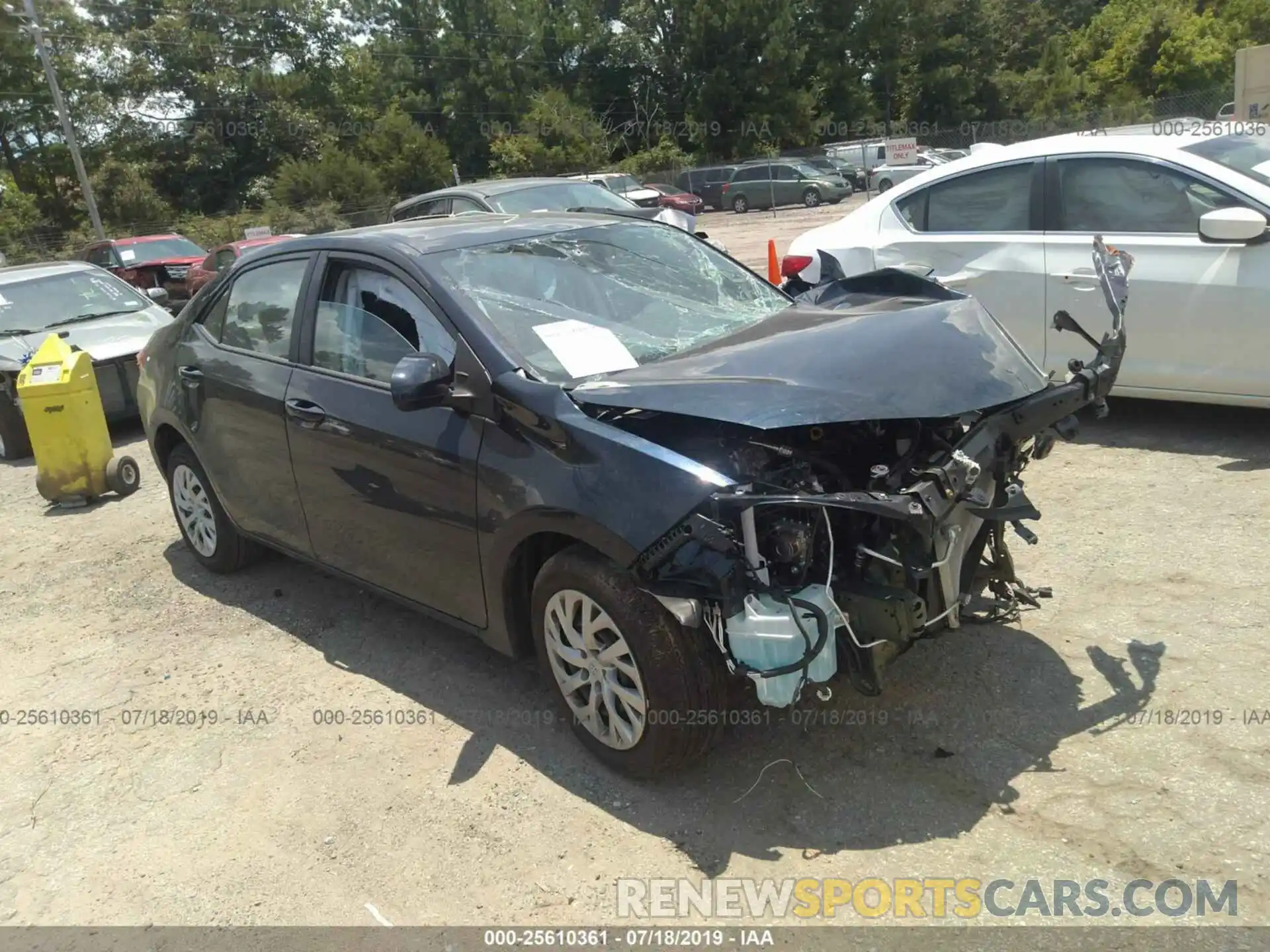 1 Photograph of a damaged car 5YFBURHE5KP948579 TOYOTA COROLLA 2019