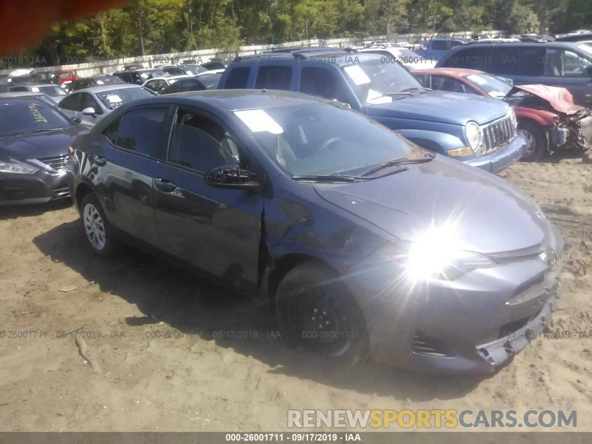 1 Photograph of a damaged car 5YFBURHE5KP949036 TOYOTA COROLLA 2019