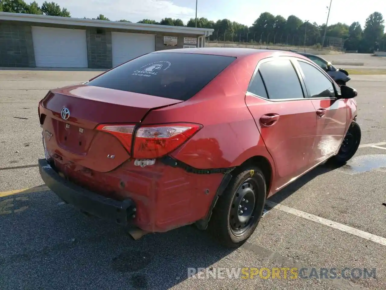 4 Photograph of a damaged car 5YFBURHE5KP949182 TOYOTA COROLLA 2019