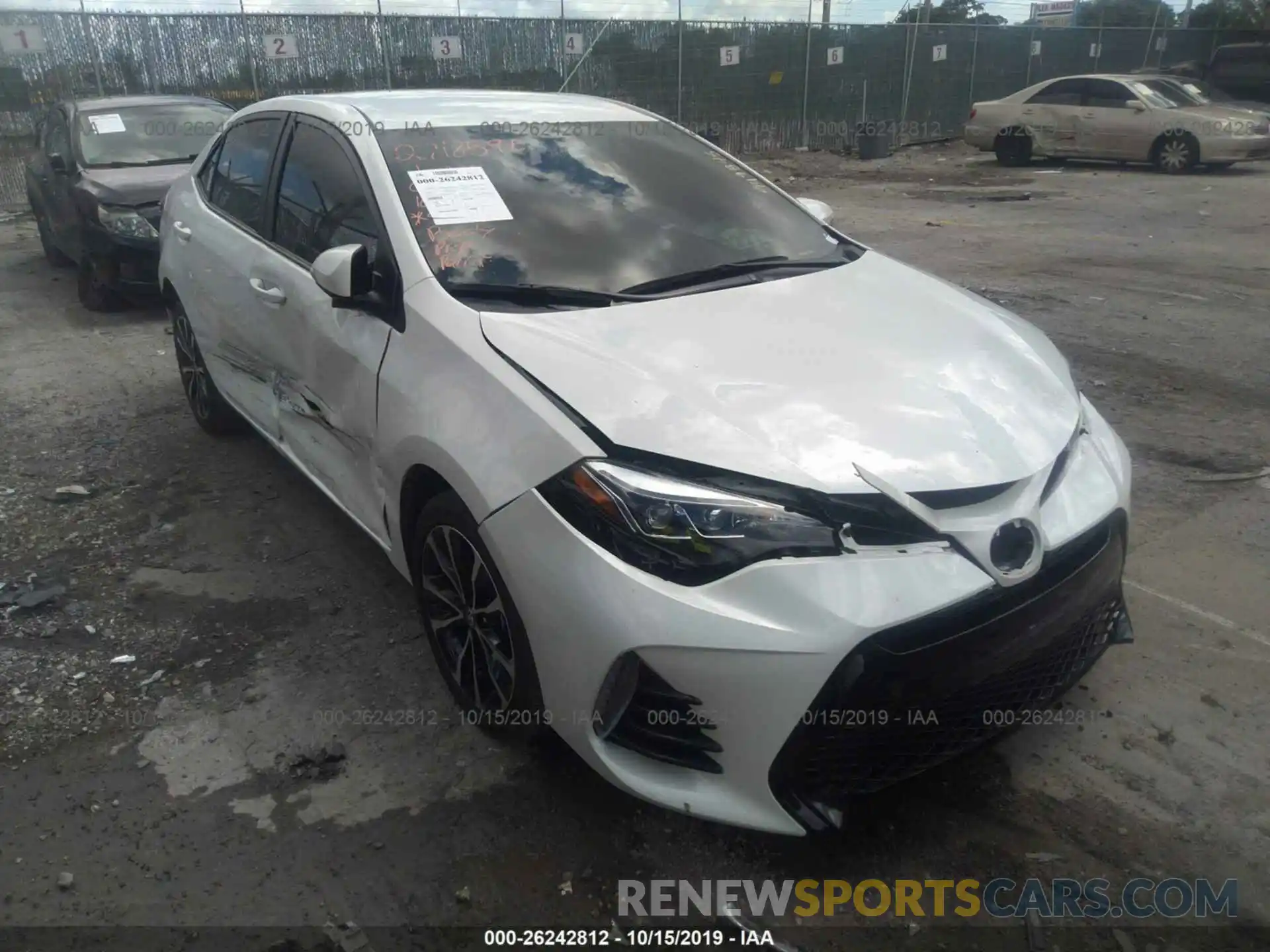 1 Photograph of a damaged car 5YFBURHE5KP949845 TOYOTA COROLLA 2019