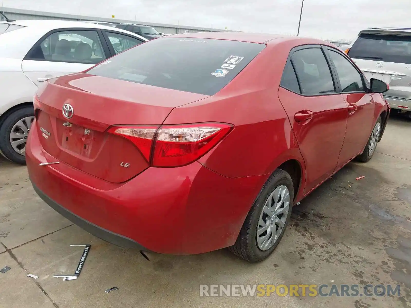 4 Photograph of a damaged car 5YFBURHE5KP949862 TOYOTA COROLLA 2019