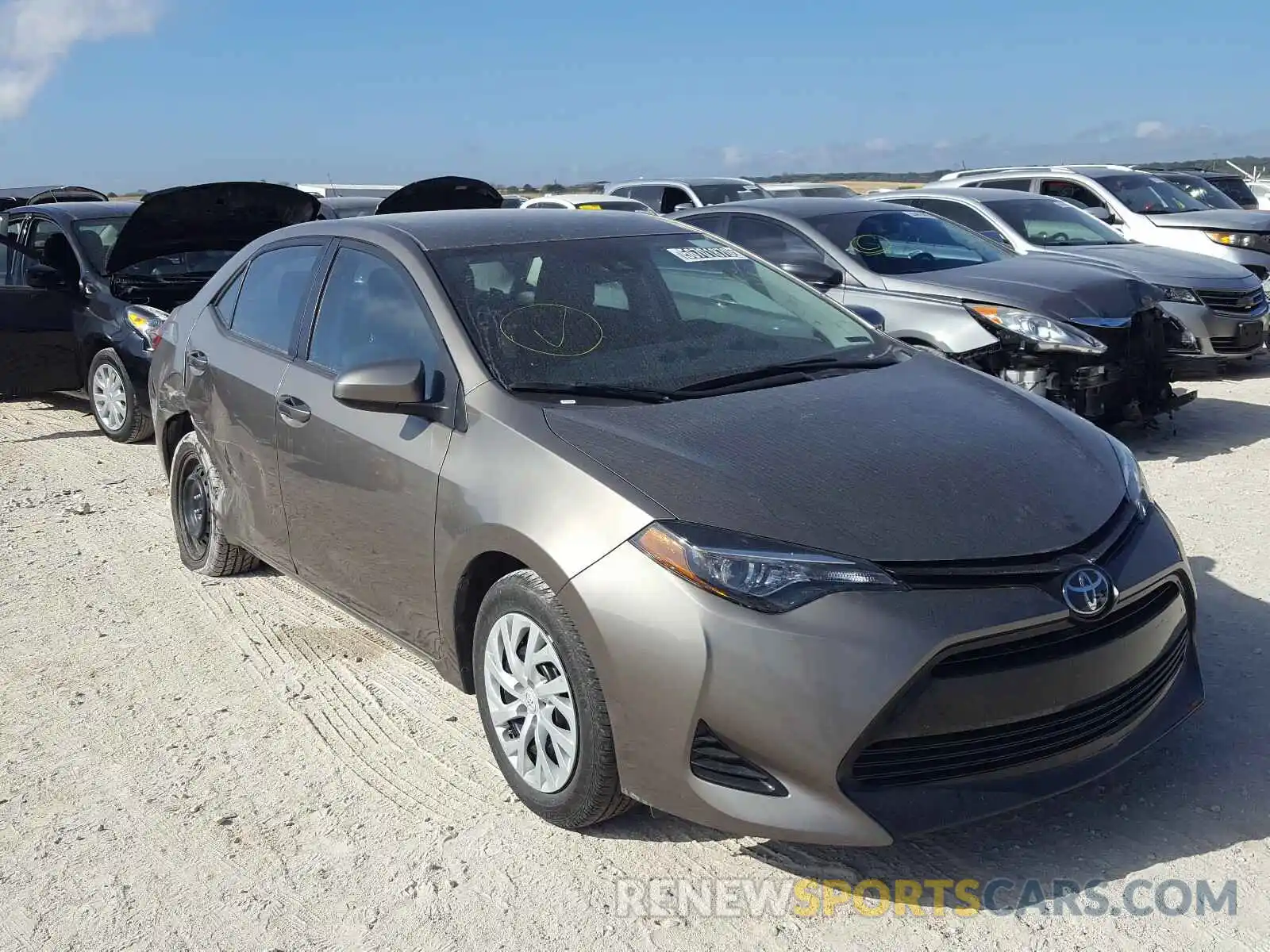 1 Photograph of a damaged car 5YFBURHE6KP856218 TOYOTA COROLLA 2019