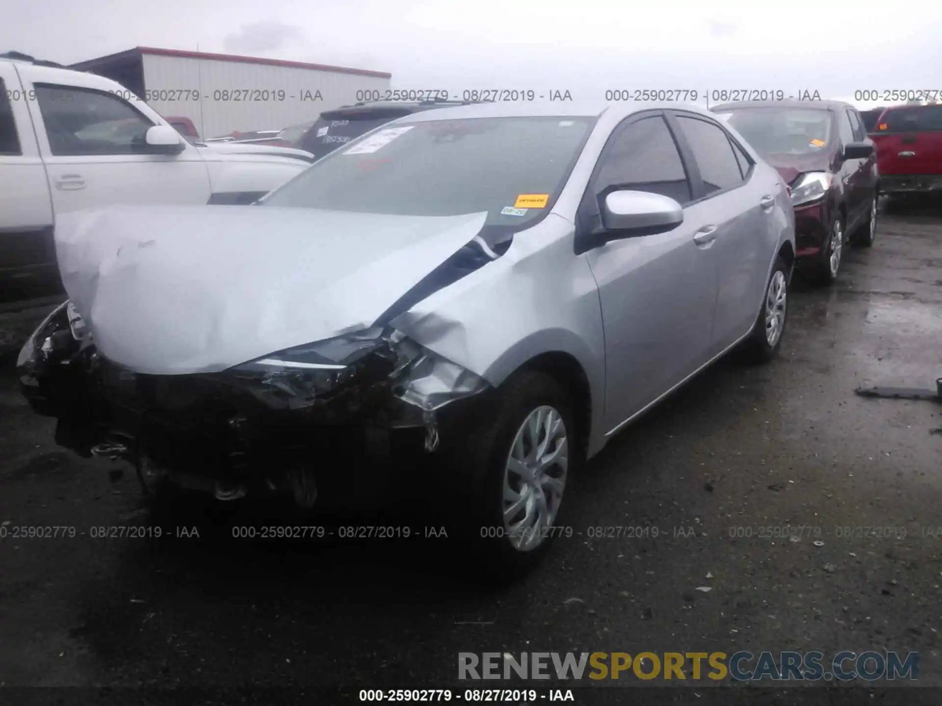 2 Photograph of a damaged car 5YFBURHE6KP856445 TOYOTA COROLLA 2019