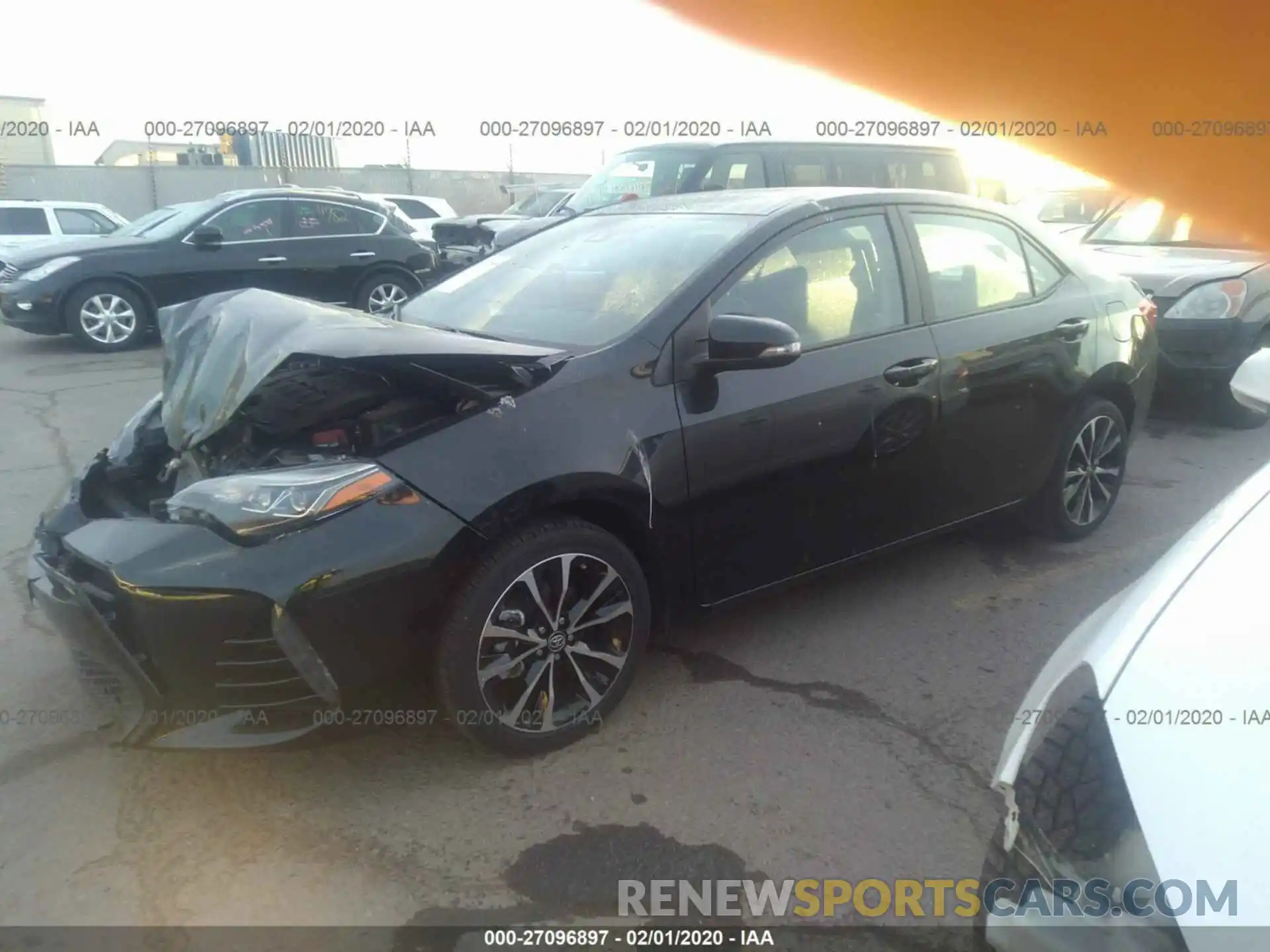 2 Photograph of a damaged car 5YFBURHE6KP856574 TOYOTA COROLLA 2019