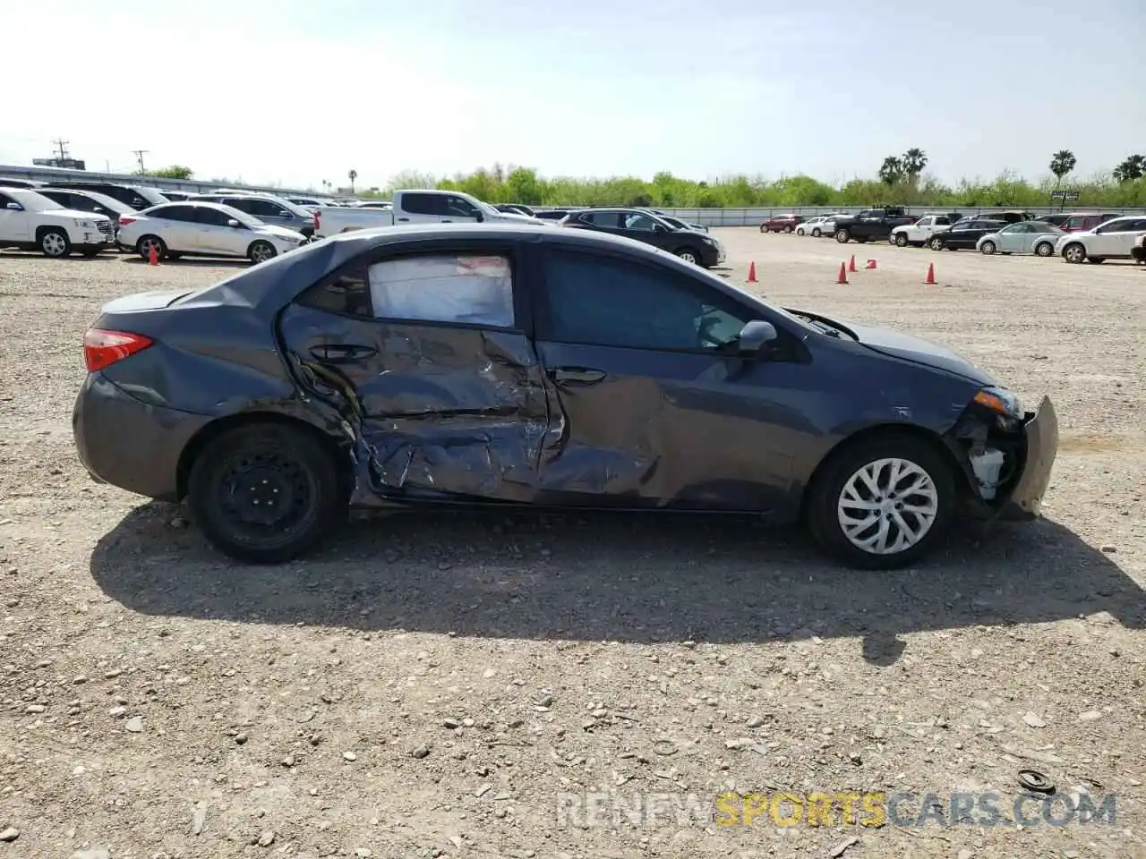 9 Photograph of a damaged car 5YFBURHE6KP856655 TOYOTA COROLLA 2019