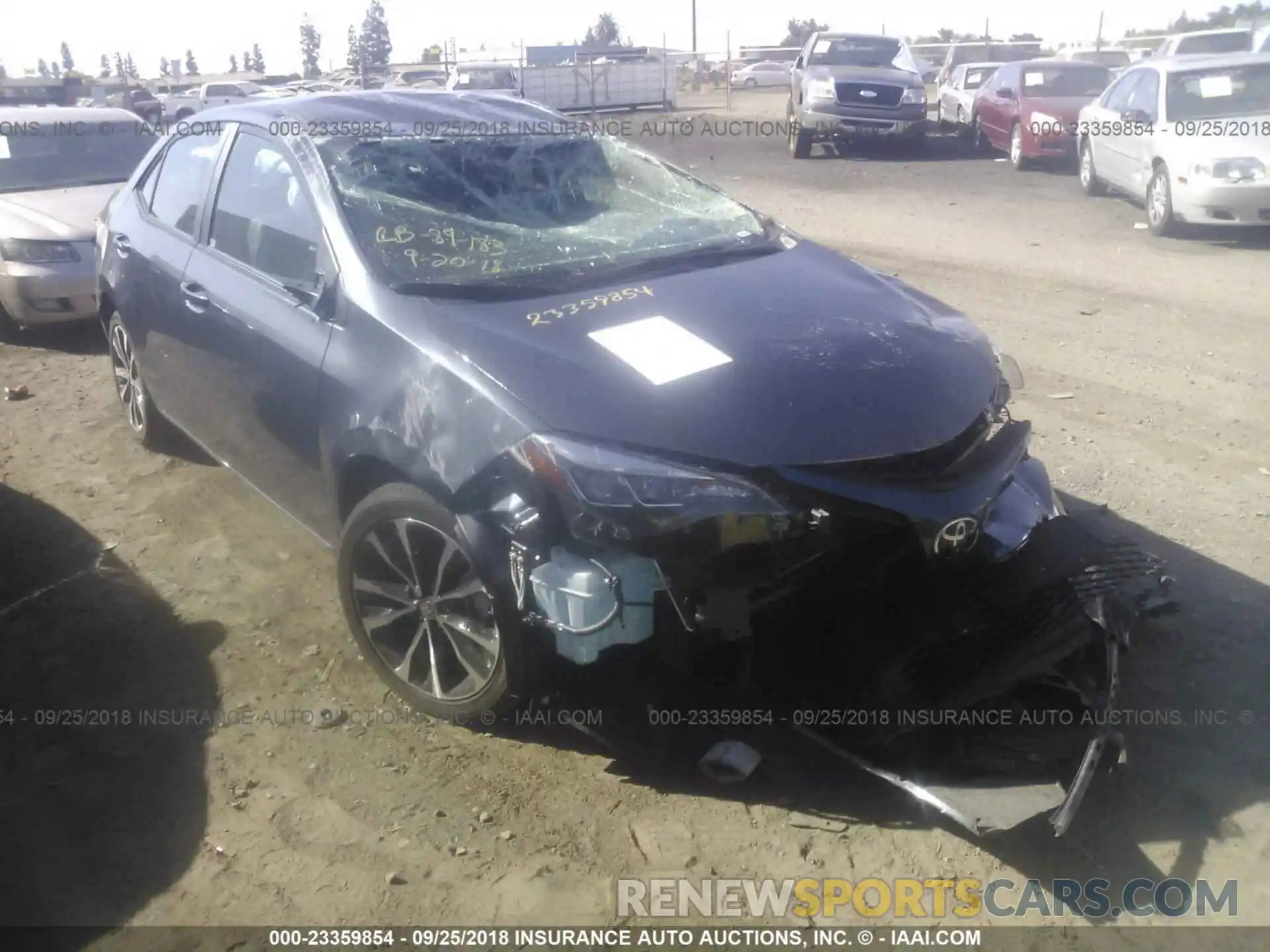 1 Photograph of a damaged car 5YFBURHE6KP856669 TOYOTA COROLLA 2019