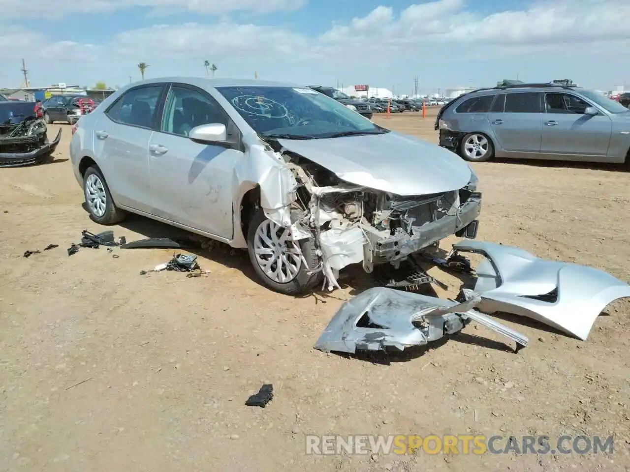 1 Photograph of a damaged car 5YFBURHE6KP857756 TOYOTA COROLLA 2019