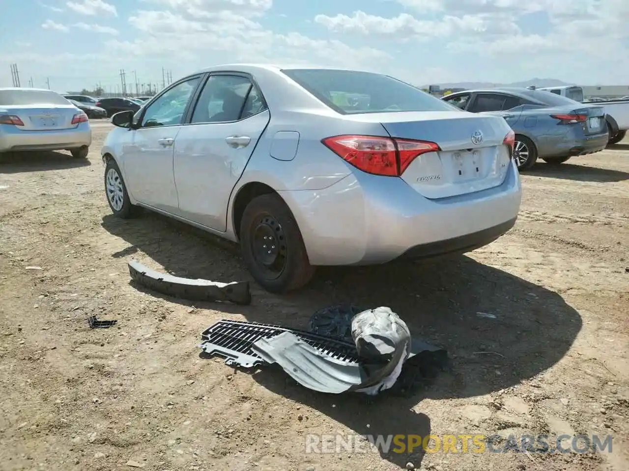 3 Photograph of a damaged car 5YFBURHE6KP857756 TOYOTA COROLLA 2019