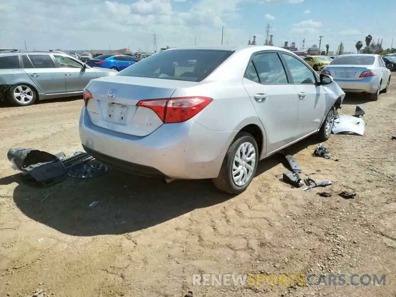 4 Photograph of a damaged car 5YFBURHE6KP857756 TOYOTA COROLLA 2019