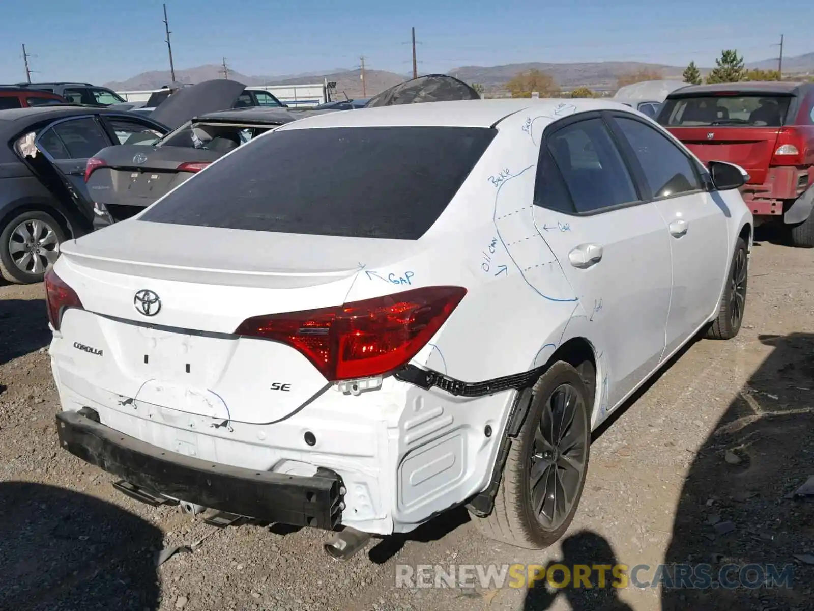 4 Photograph of a damaged car 5YFBURHE6KP858079 TOYOTA COROLLA 2019