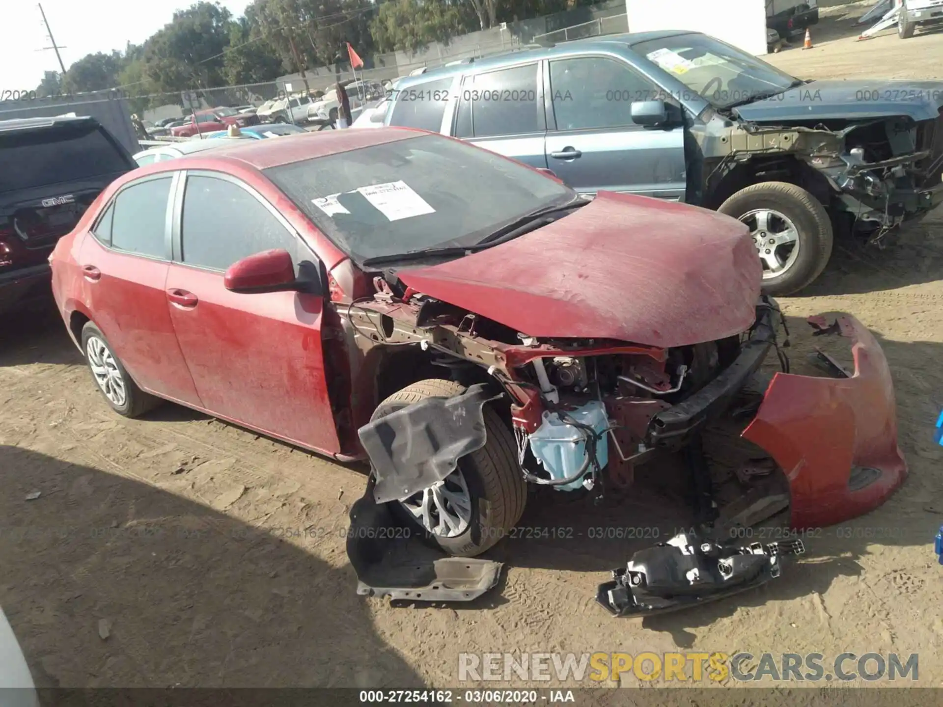 1 Photograph of a damaged car 5YFBURHE6KP858597 TOYOTA COROLLA 2019