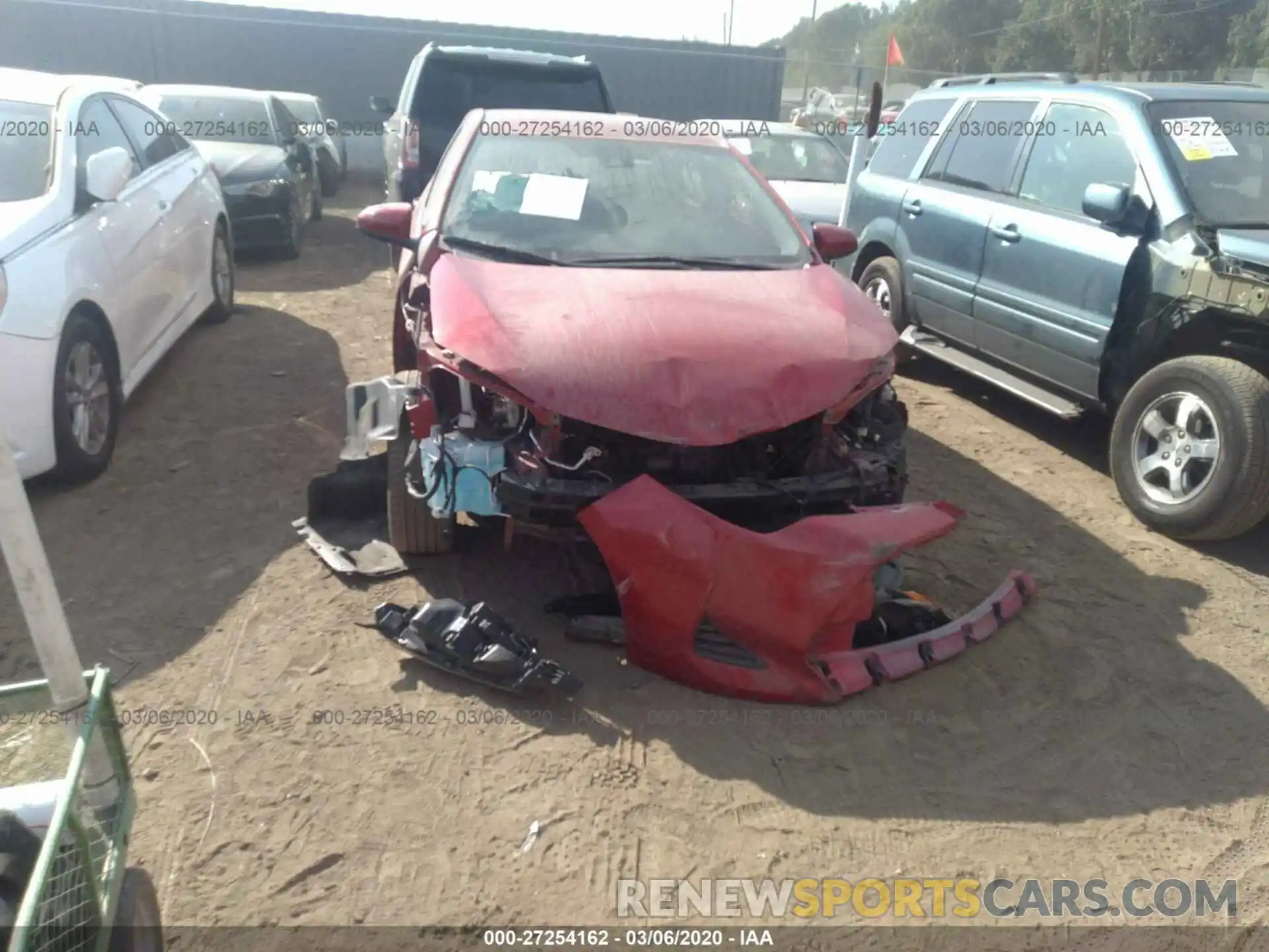 6 Photograph of a damaged car 5YFBURHE6KP858597 TOYOTA COROLLA 2019