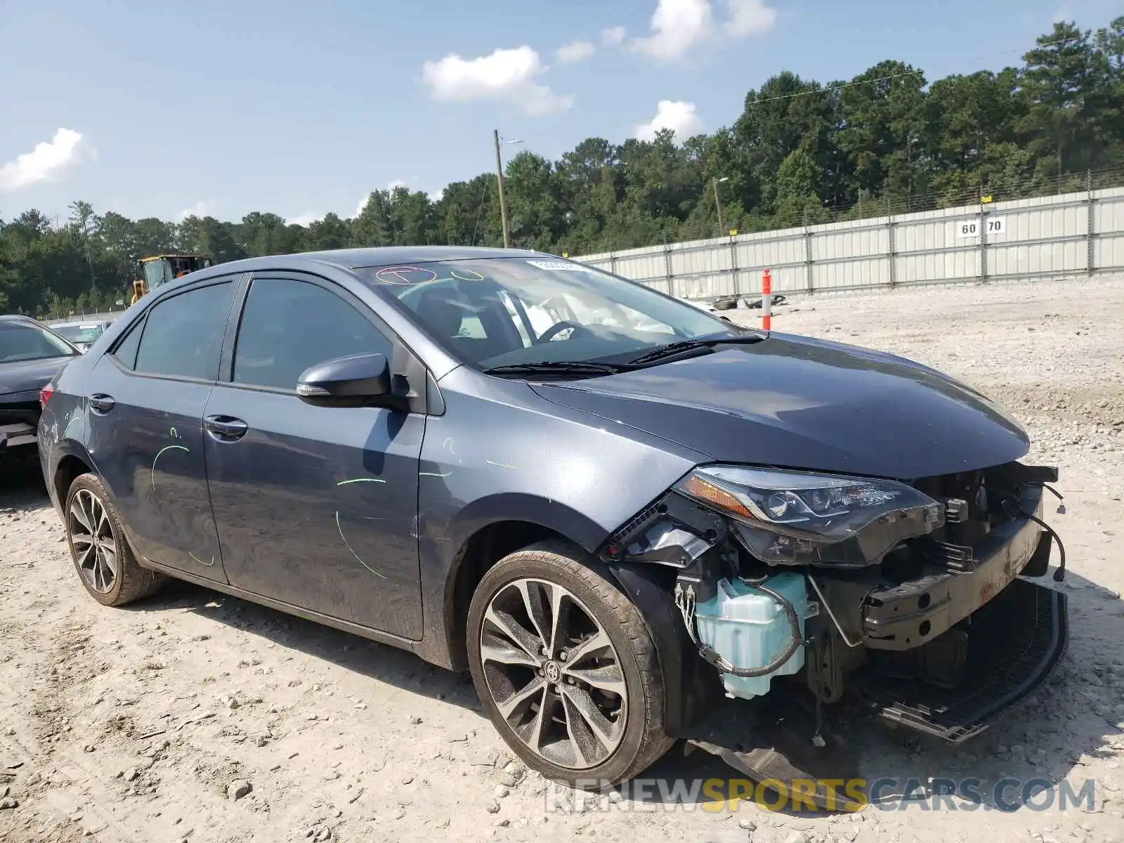 1 Photograph of a damaged car 5YFBURHE6KP858678 TOYOTA COROLLA 2019