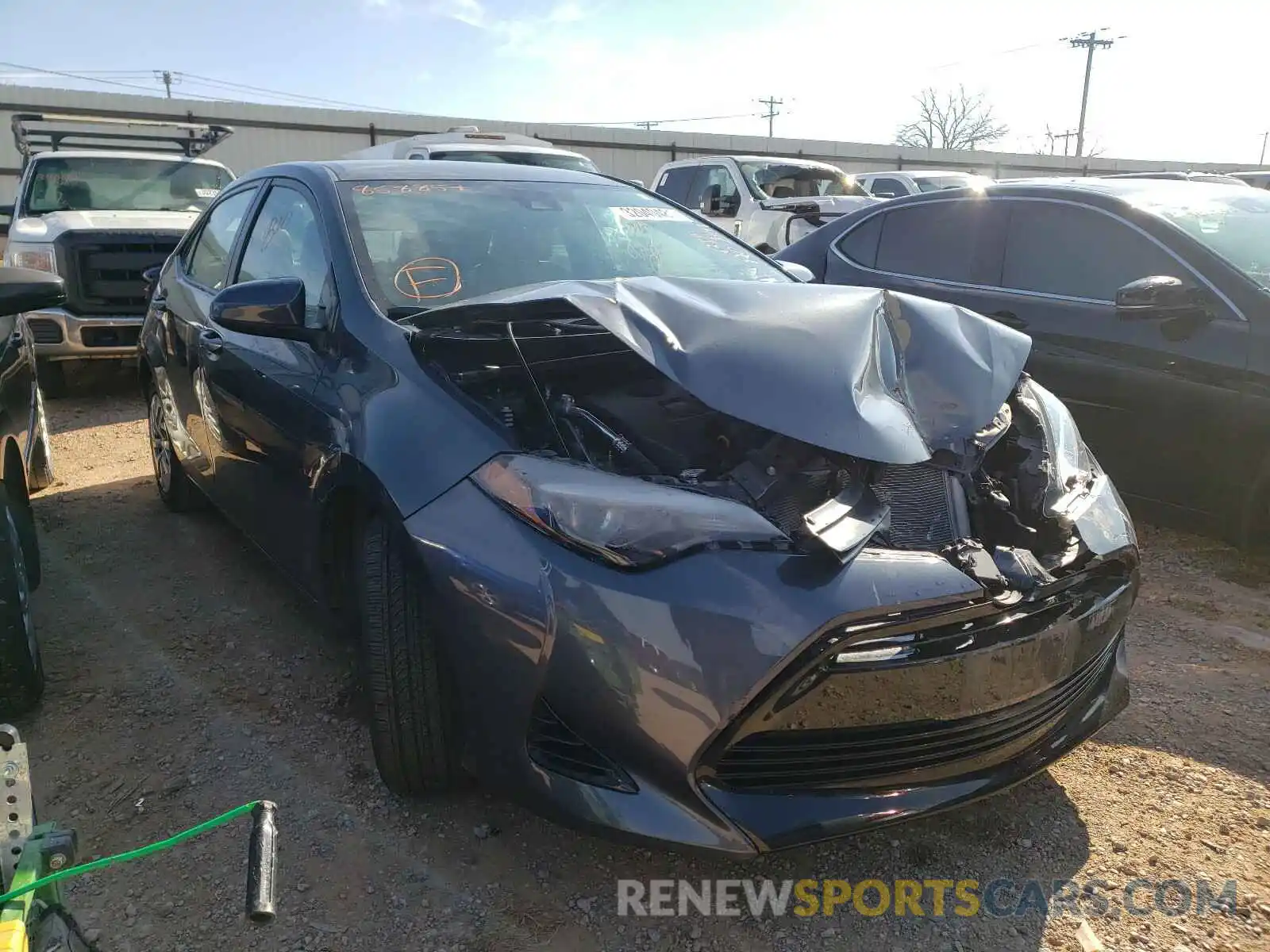 1 Photograph of a damaged car 5YFBURHE6KP858857 TOYOTA COROLLA 2019