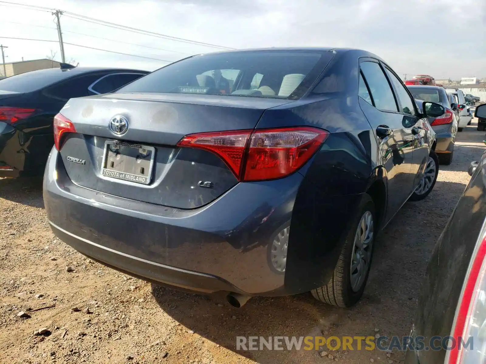 4 Photograph of a damaged car 5YFBURHE6KP858857 TOYOTA COROLLA 2019