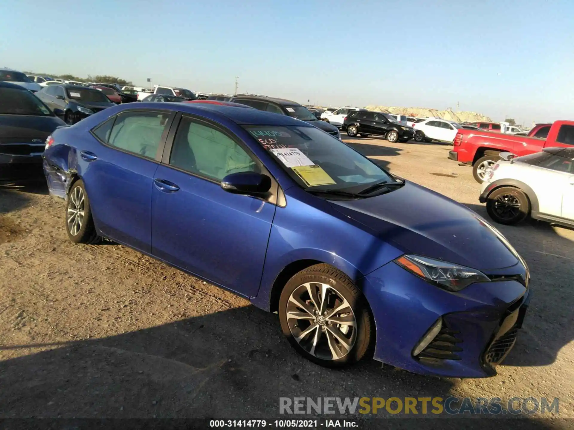 1 Photograph of a damaged car 5YFBURHE6KP858874 TOYOTA COROLLA 2019