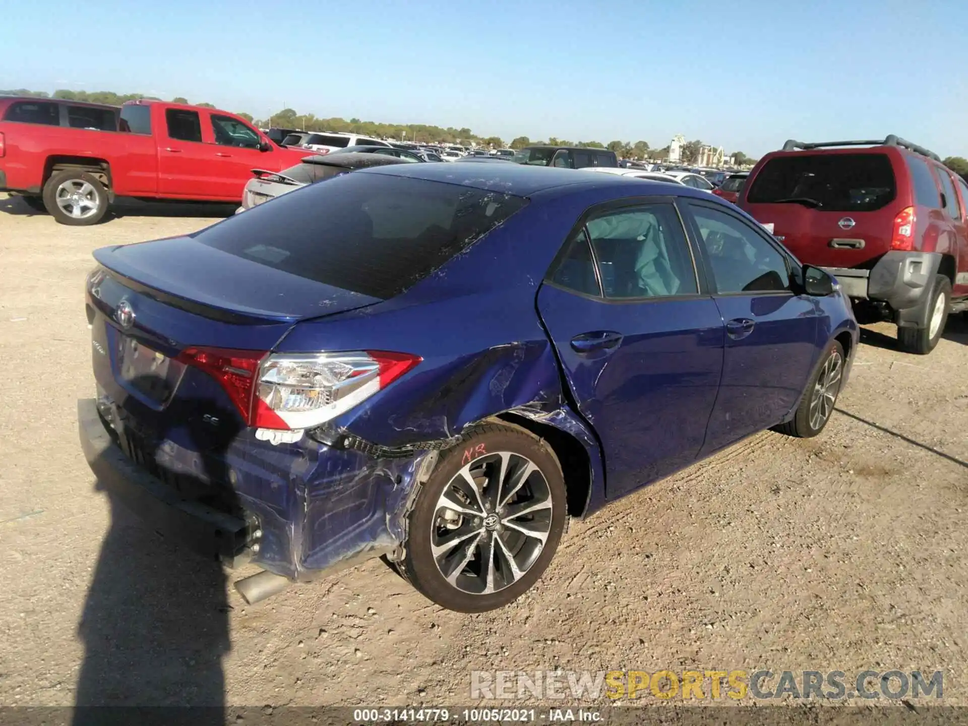 4 Photograph of a damaged car 5YFBURHE6KP858874 TOYOTA COROLLA 2019