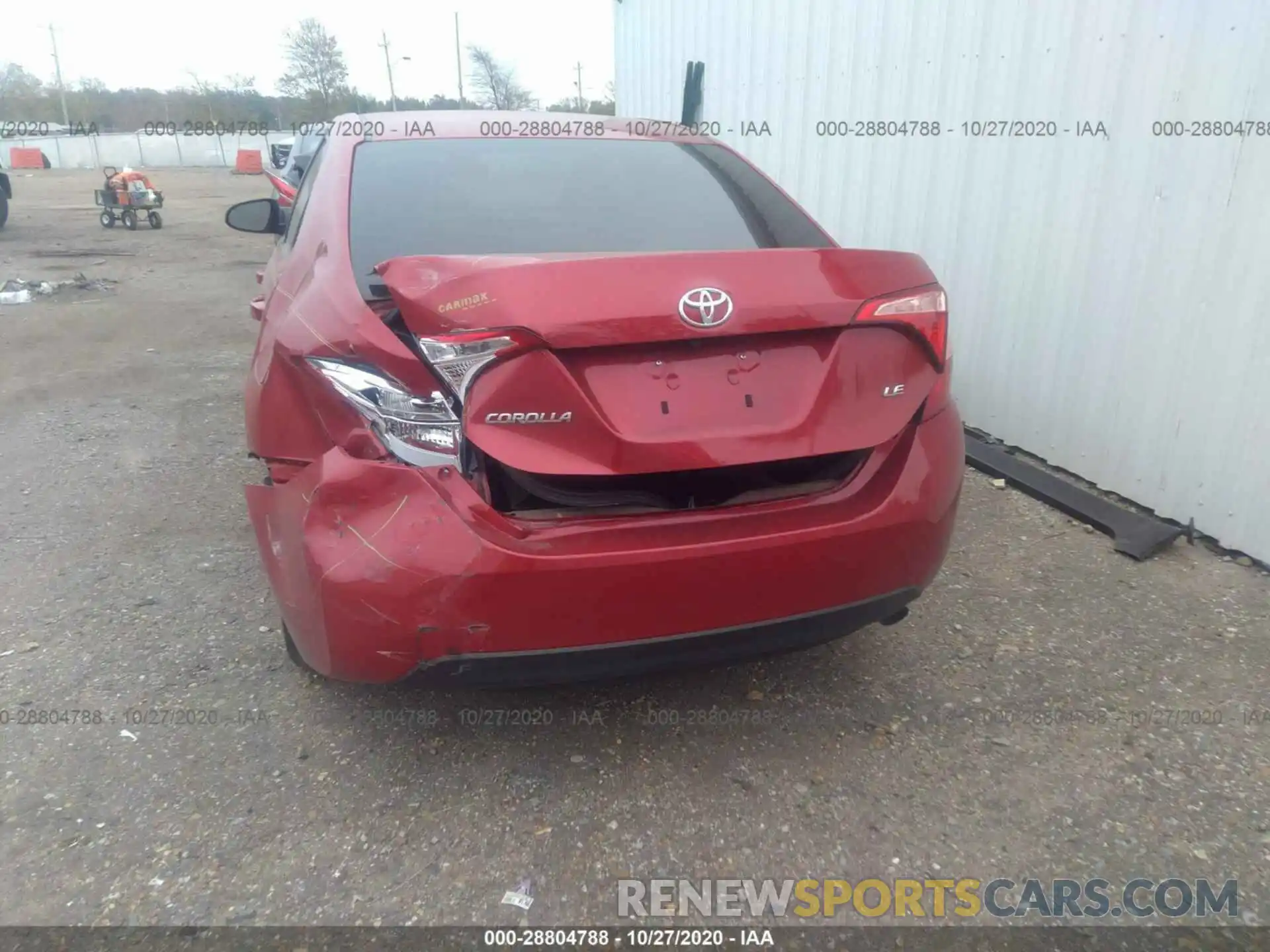 6 Photograph of a damaged car 5YFBURHE6KP859216 TOYOTA COROLLA 2019