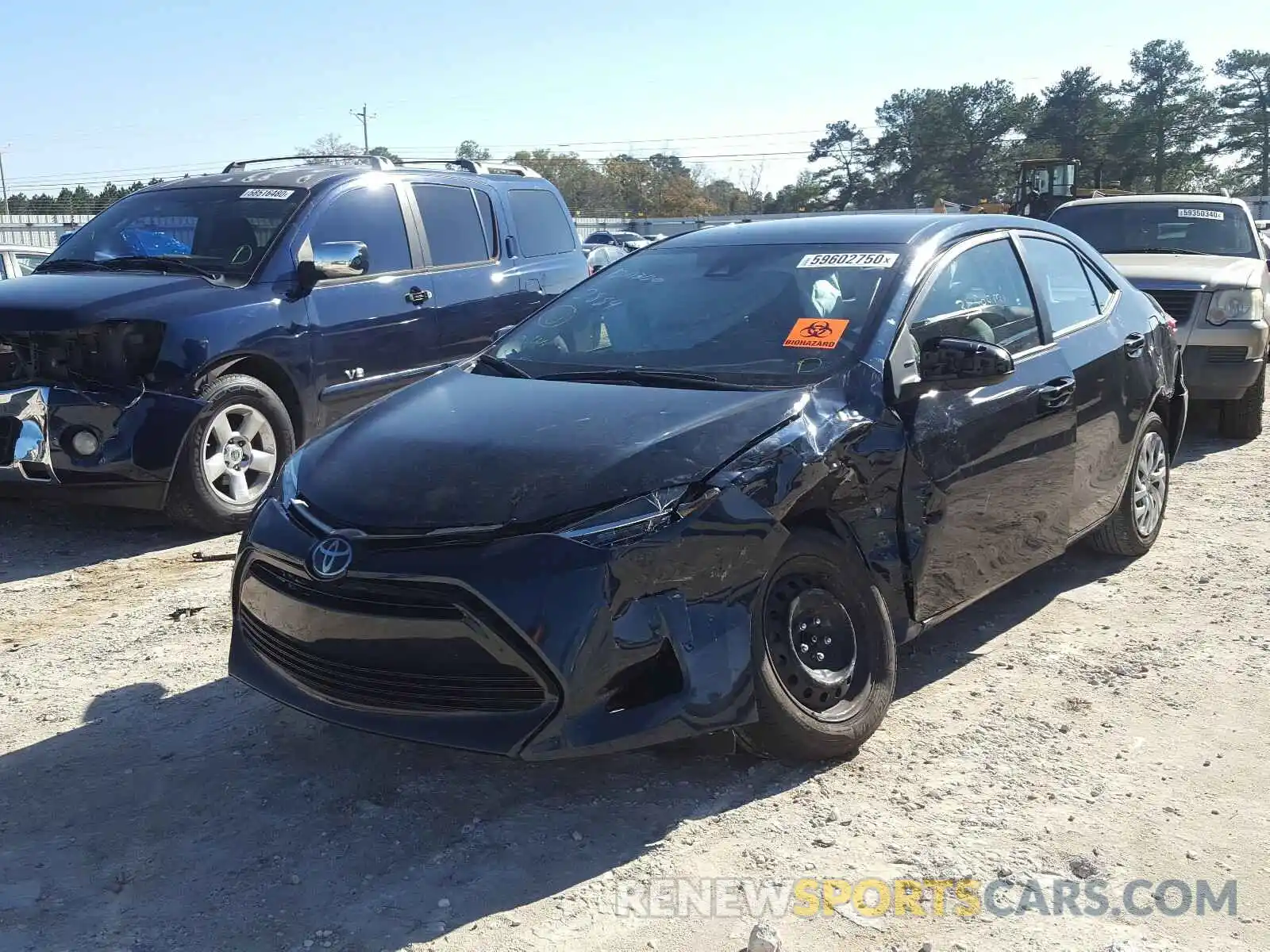 2 Photograph of a damaged car 5YFBURHE6KP859328 TOYOTA COROLLA 2019