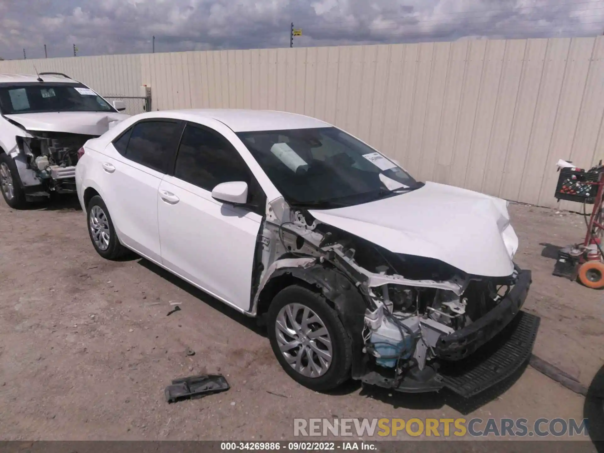 1 Photograph of a damaged car 5YFBURHE6KP859376 TOYOTA COROLLA 2019