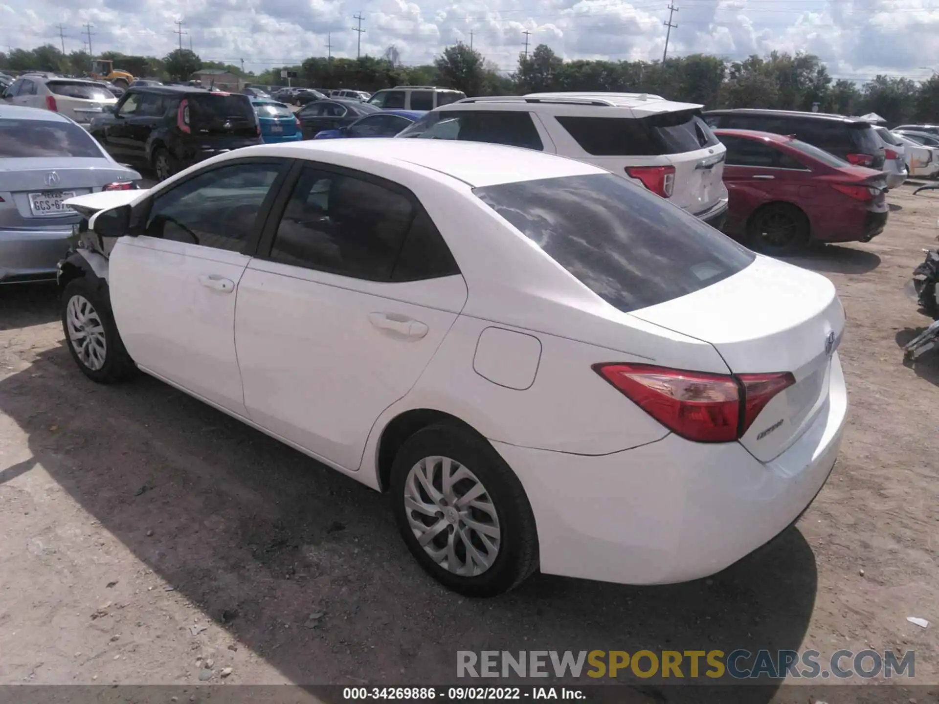 3 Photograph of a damaged car 5YFBURHE6KP859376 TOYOTA COROLLA 2019