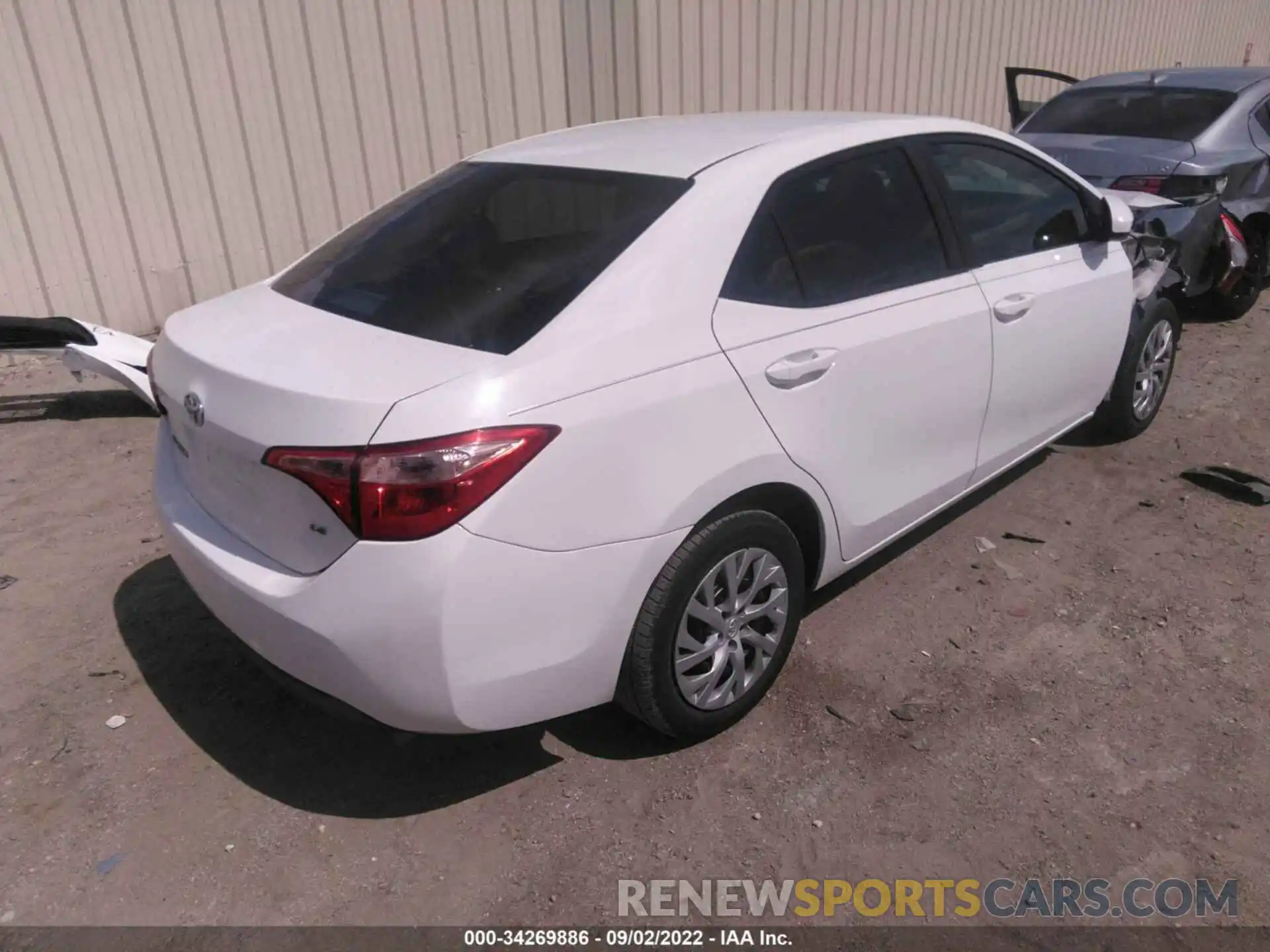 4 Photograph of a damaged car 5YFBURHE6KP859376 TOYOTA COROLLA 2019