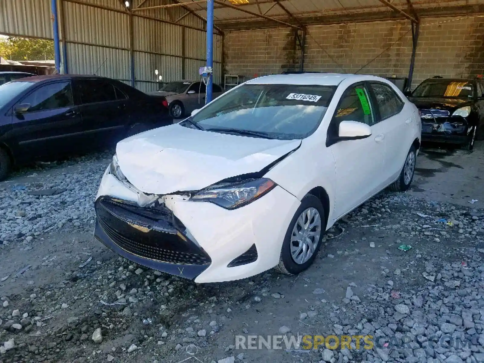 2 Photograph of a damaged car 5YFBURHE6KP859734 TOYOTA COROLLA 2019