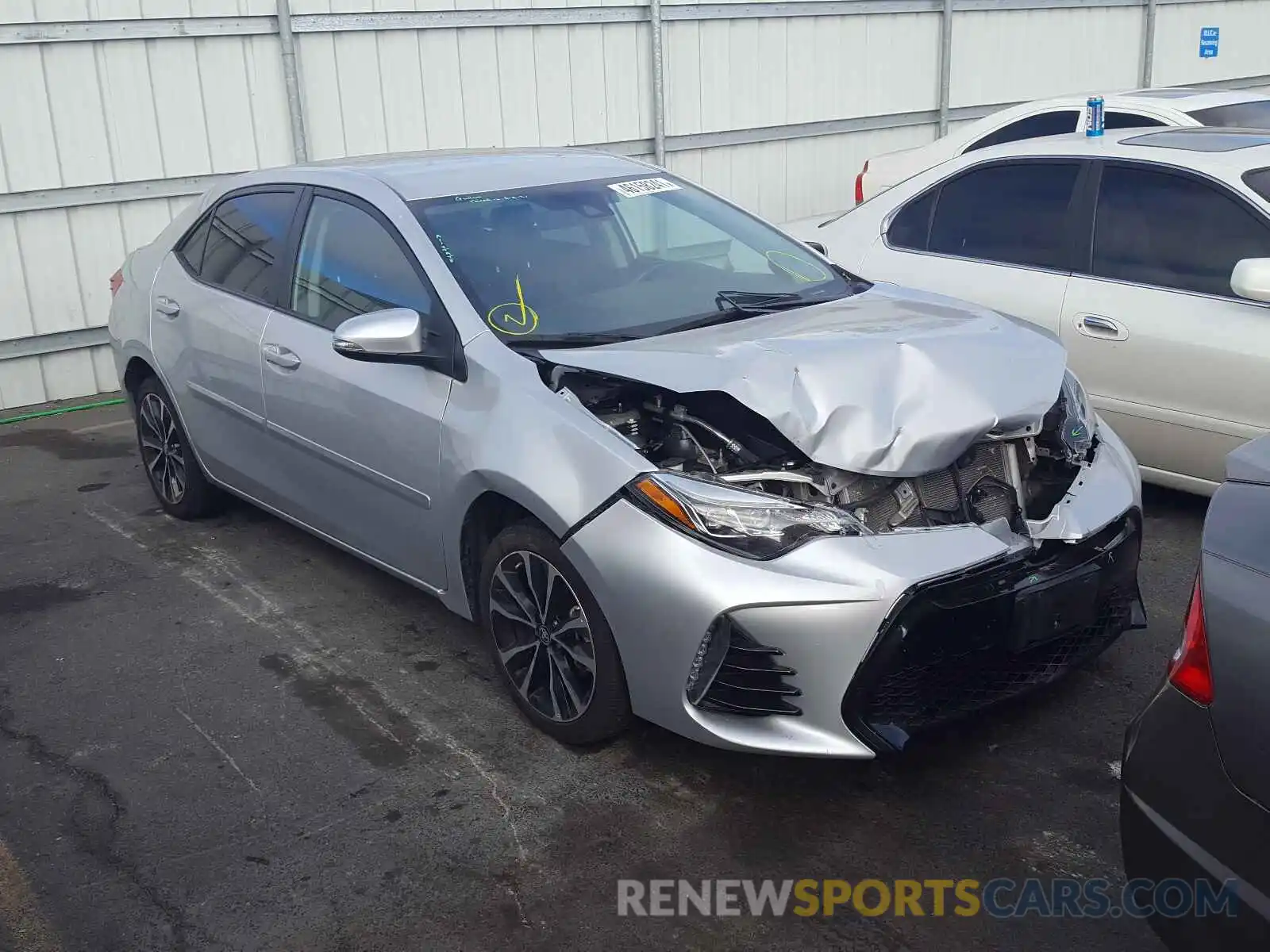 1 Photograph of a damaged car 5YFBURHE6KP860043 TOYOTA COROLLA 2019