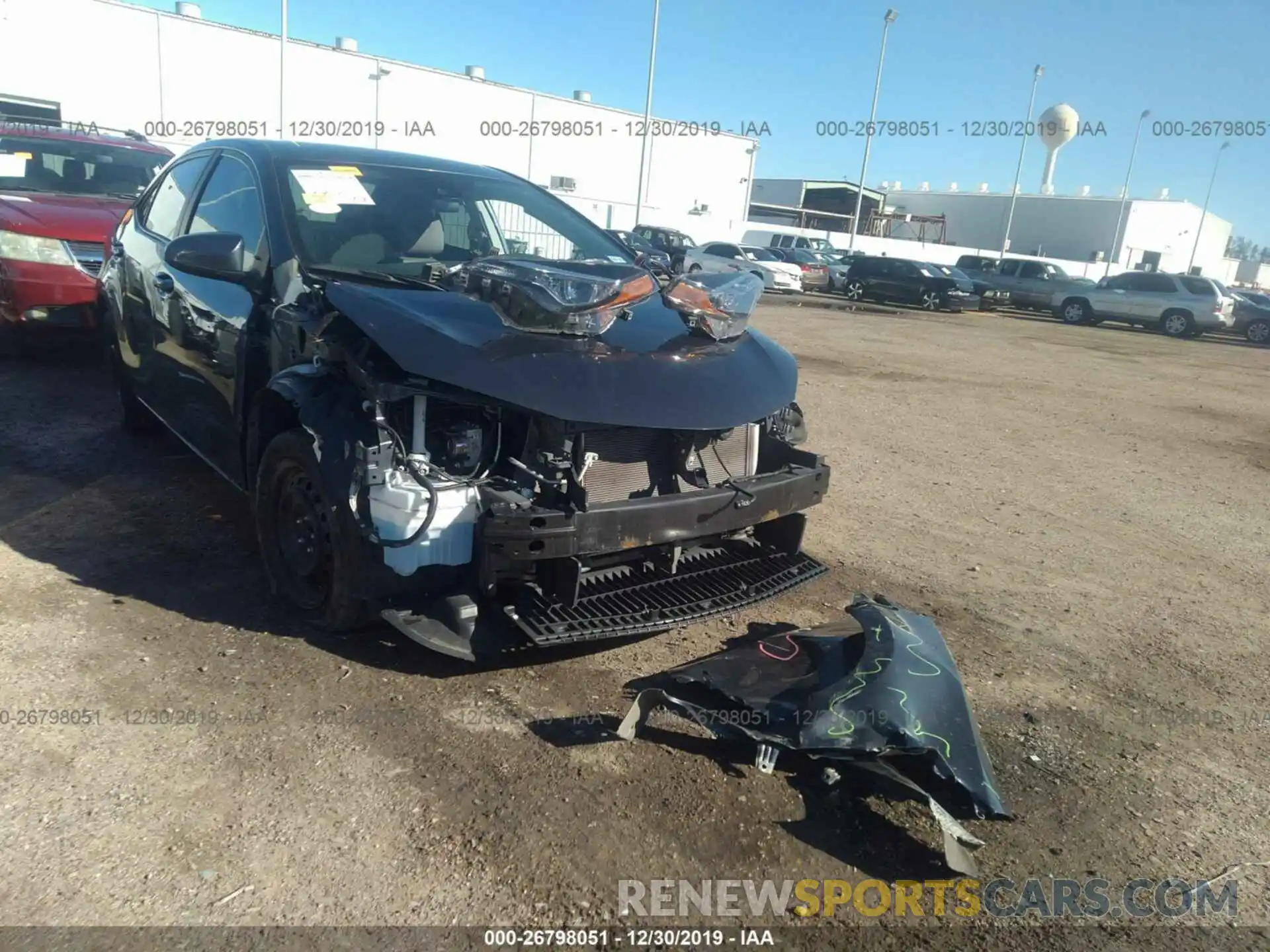 1 Photograph of a damaged car 5YFBURHE6KP860074 TOYOTA COROLLA 2019