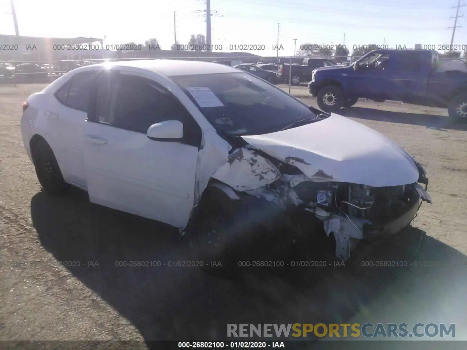 1 Photograph of a damaged car 5YFBURHE6KP860415 TOYOTA COROLLA 2019