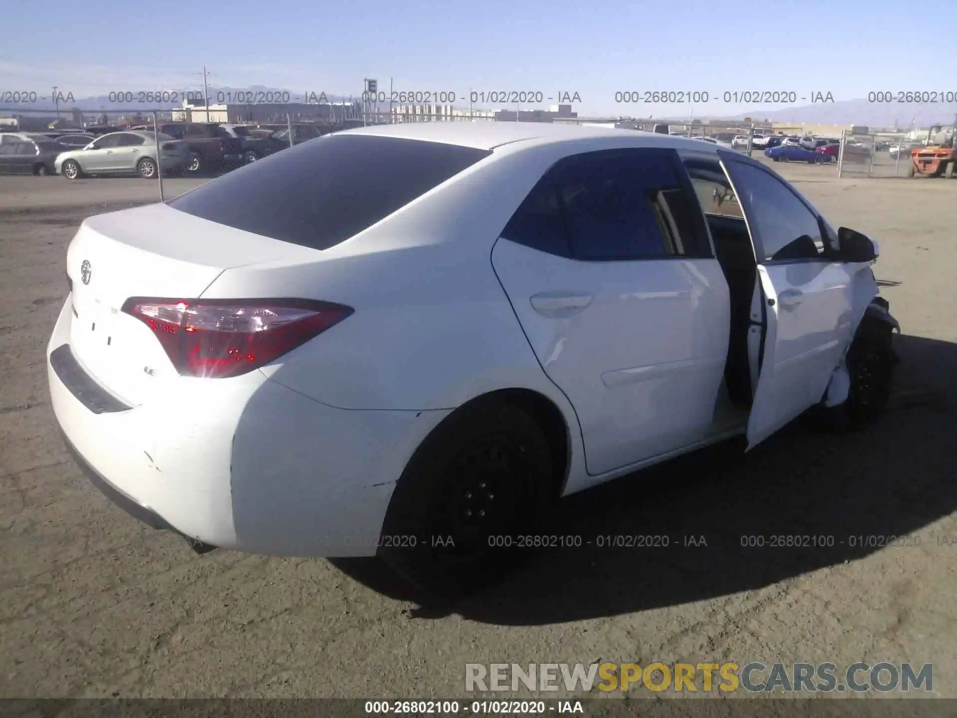 4 Photograph of a damaged car 5YFBURHE6KP860415 TOYOTA COROLLA 2019