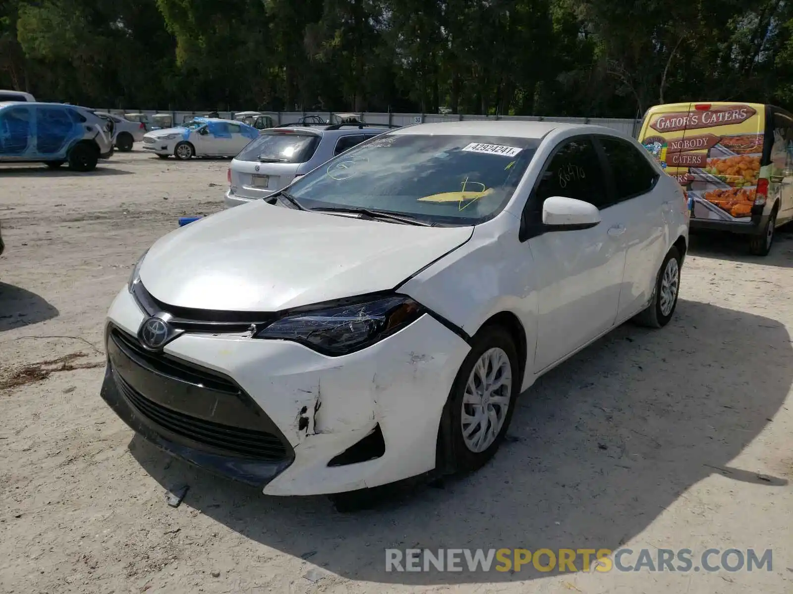 2 Photograph of a damaged car 5YFBURHE6KP860463 TOYOTA COROLLA 2019