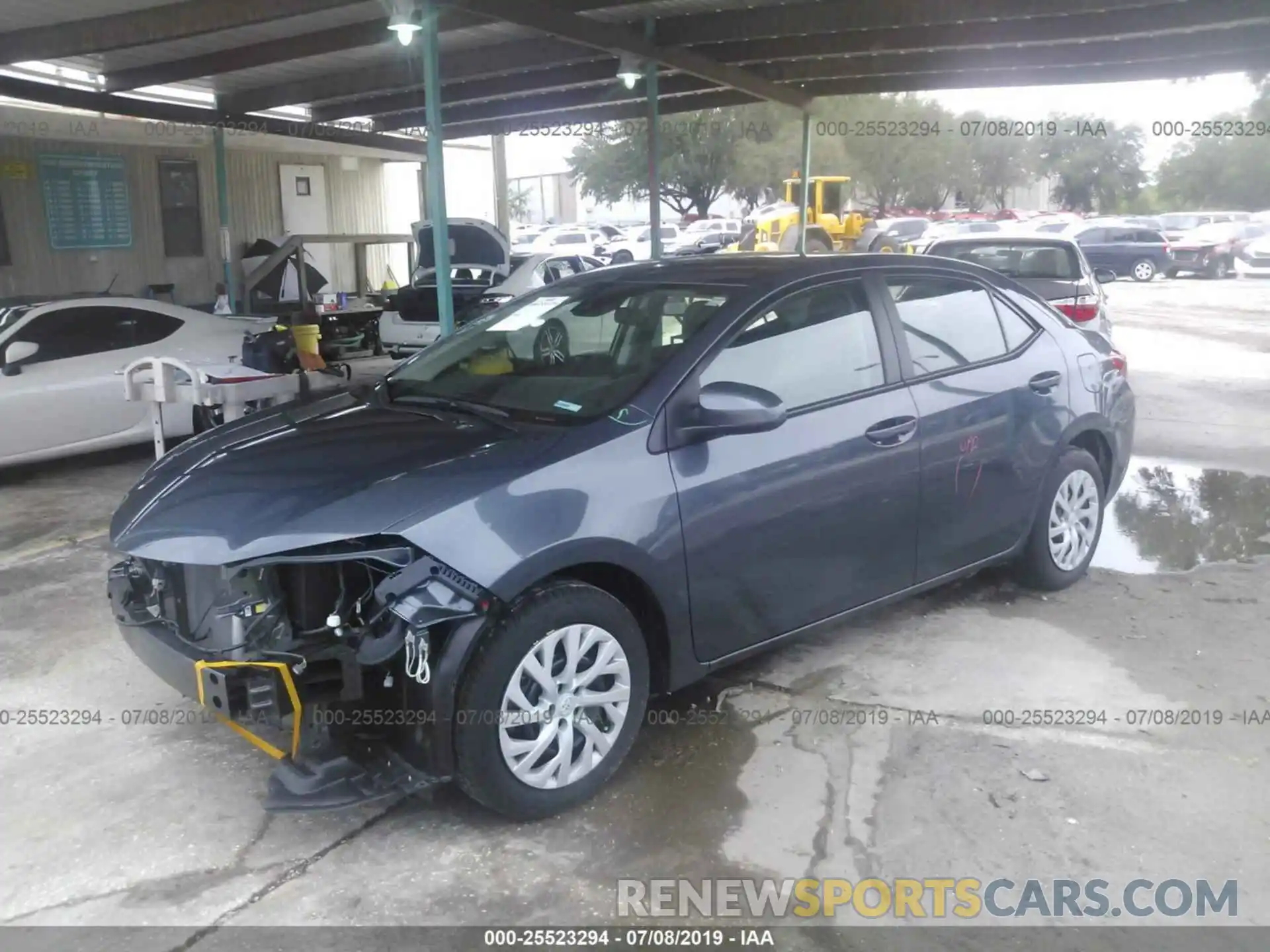 2 Photograph of a damaged car 5YFBURHE6KP860754 TOYOTA COROLLA 2019