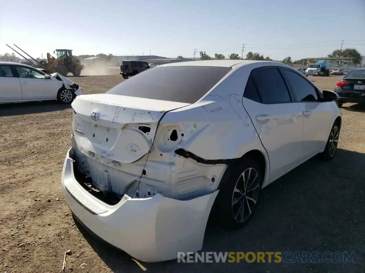 4 Photograph of a damaged car 5YFBURHE6KP860849 TOYOTA COROLLA 2019