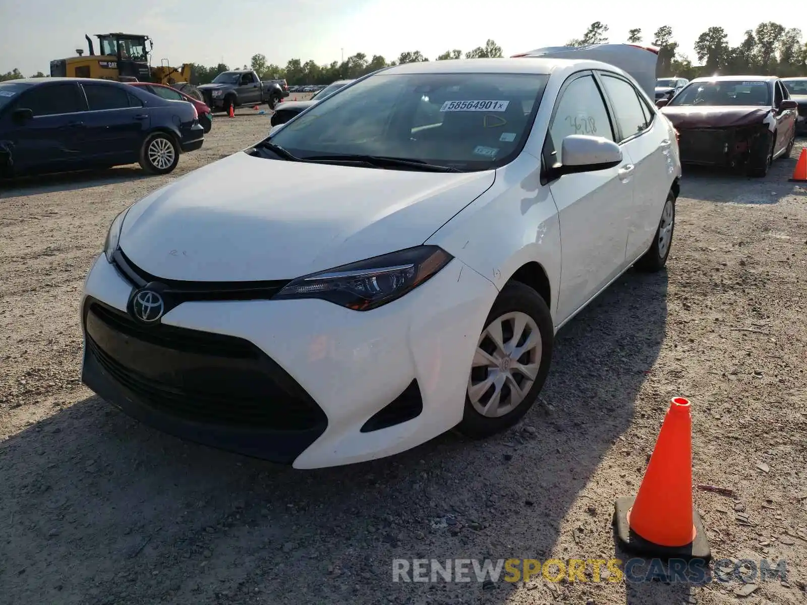 2 Photograph of a damaged car 5YFBURHE6KP861144 TOYOTA COROLLA 2019