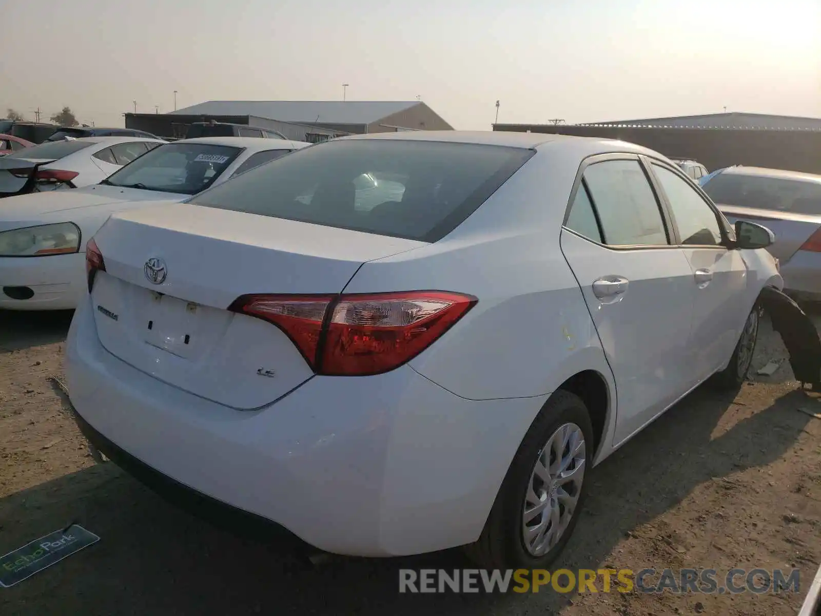 4 Photograph of a damaged car 5YFBURHE6KP861922 TOYOTA COROLLA 2019