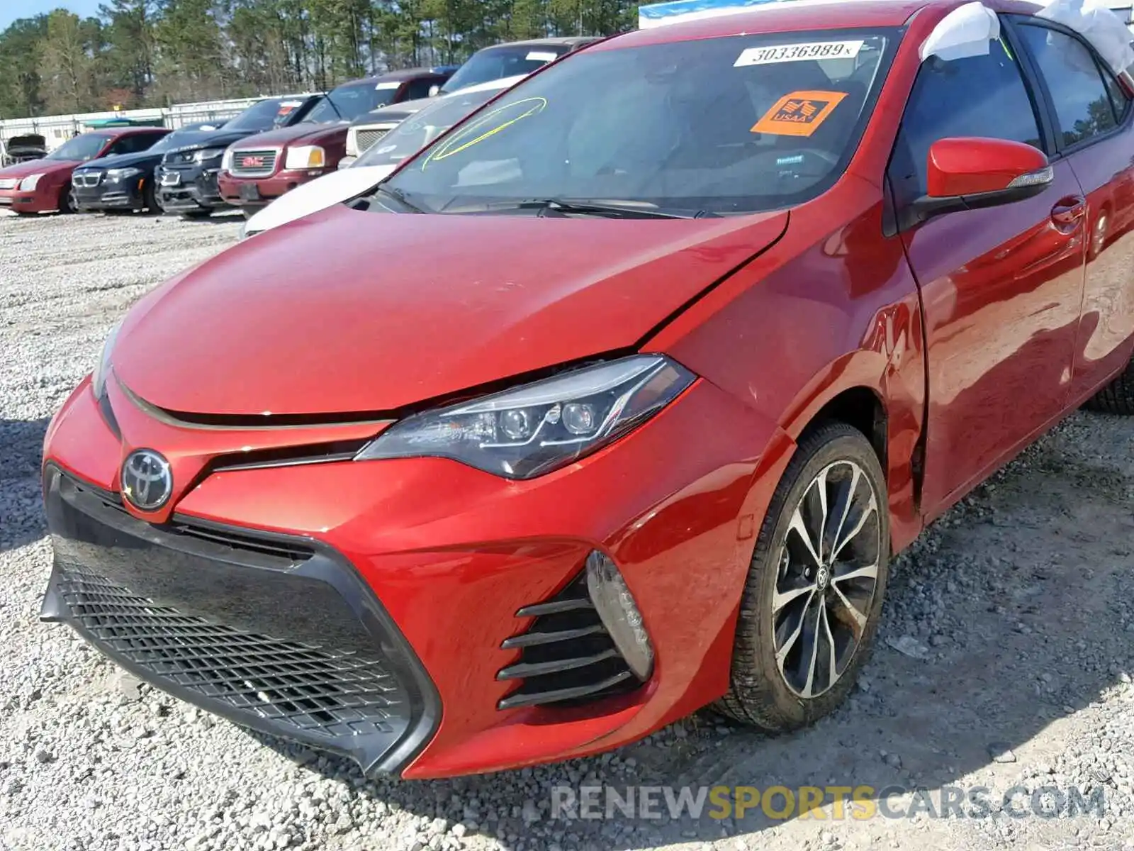 9 Photograph of a damaged car 5YFBURHE6KP861936 TOYOTA COROLLA 2019