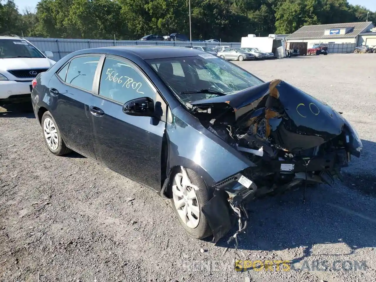 1 Photograph of a damaged car 5YFBURHE6KP862200 TOYOTA COROLLA 2019